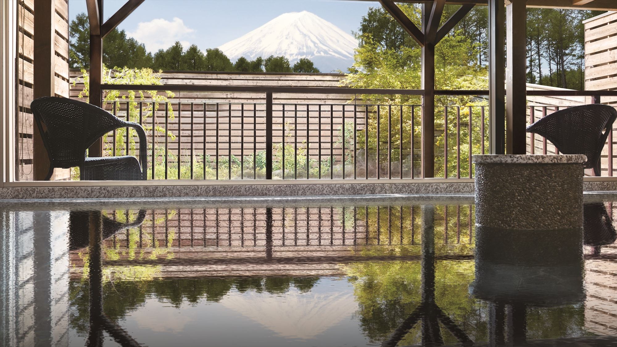 Morning bath is recommended | Mt. Fuji looks beautiful when the weather is nice