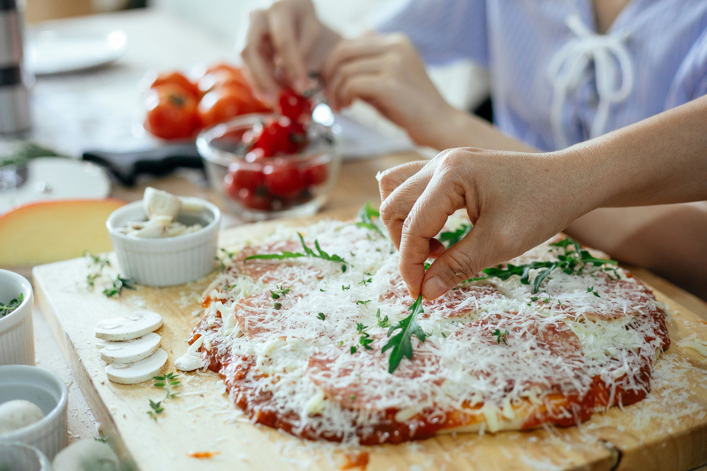 Pizza making
