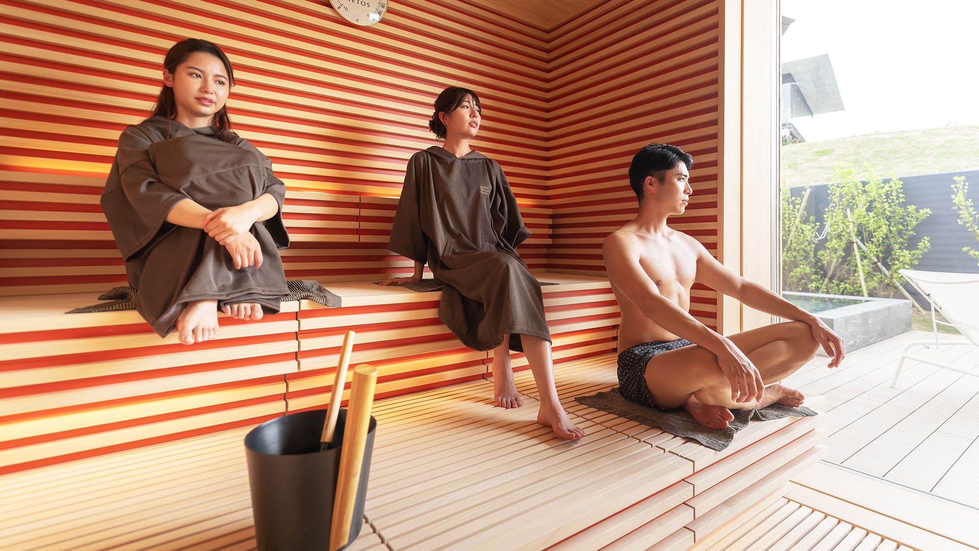 ■Newly opened in April 2011■ [Sauna/Gym] Dry sauna "Sora" where you can work up a refreshing sweat