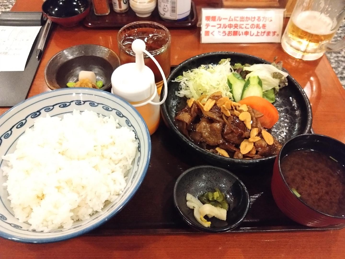 トンテキ定食 (ライス大).JPG