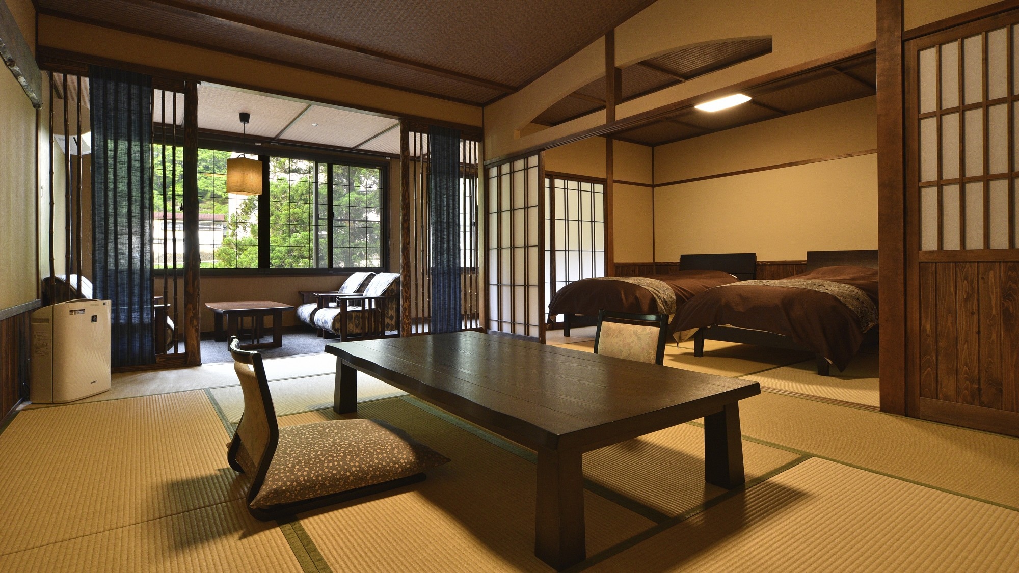 * Non-smoking [Japanese-style suite / limited 3 rooms] Japanese-style room twin + 12 tatami mats + wide rim ◆ with bath