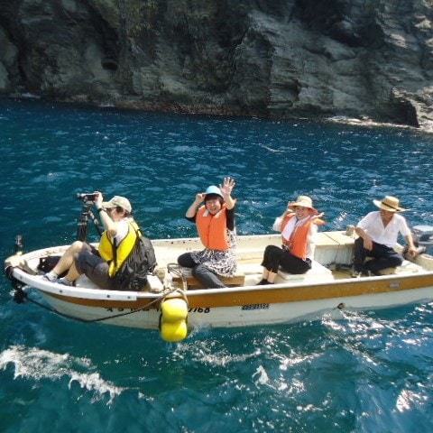 Off to the Blue Cave! Let's go to the "Blue Cave"! I'm looking forward to it!