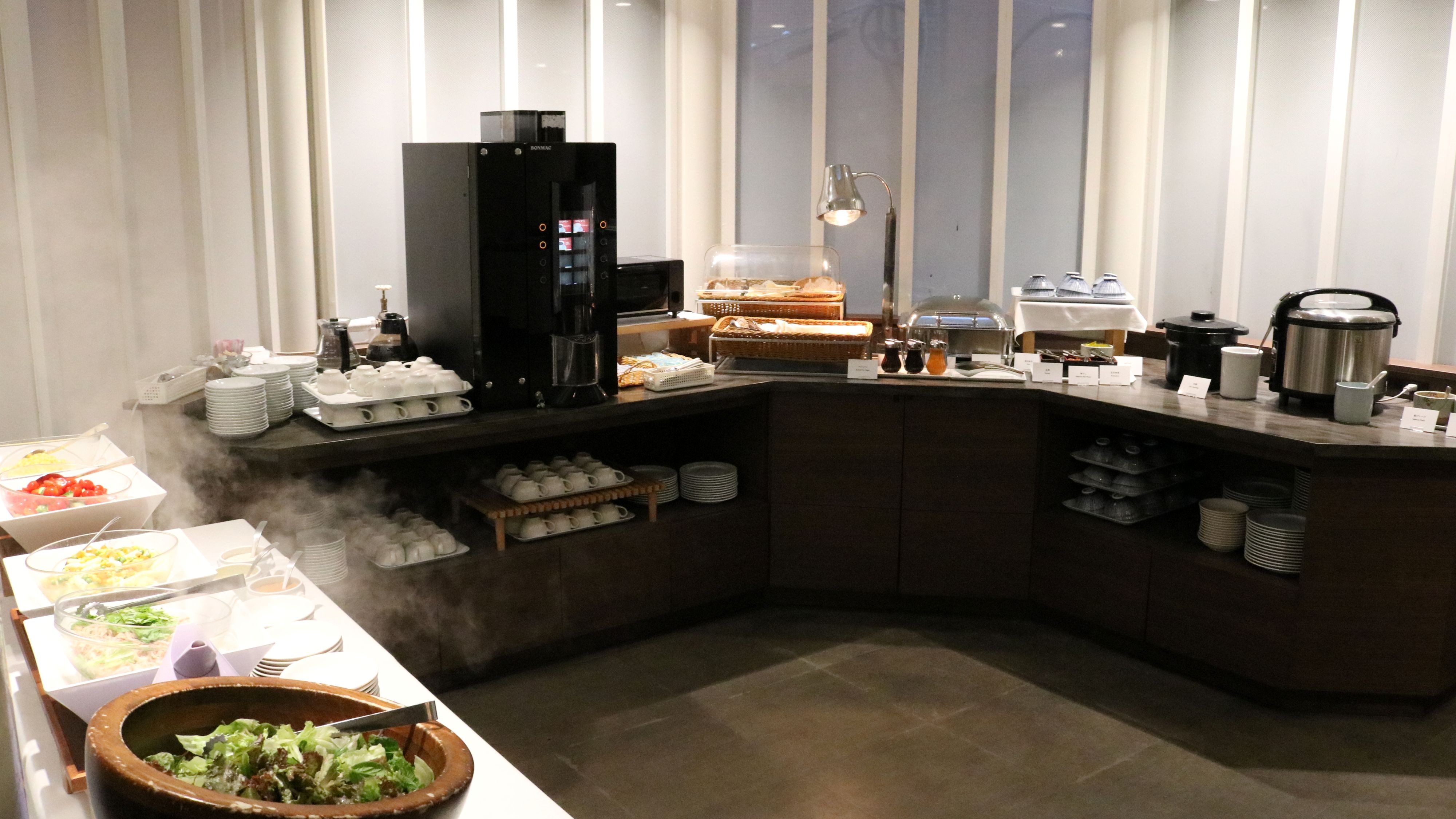 Japanese and Western breakfast buffet