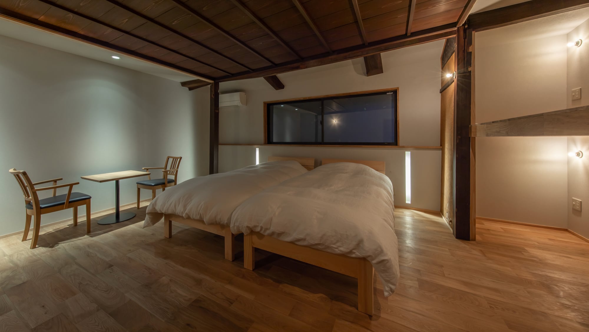 2023New Open Cha-ni [55m2 Japanese-Western Suite] A room with private sauna <Cha>. Soft to the touch floor and easy to use.