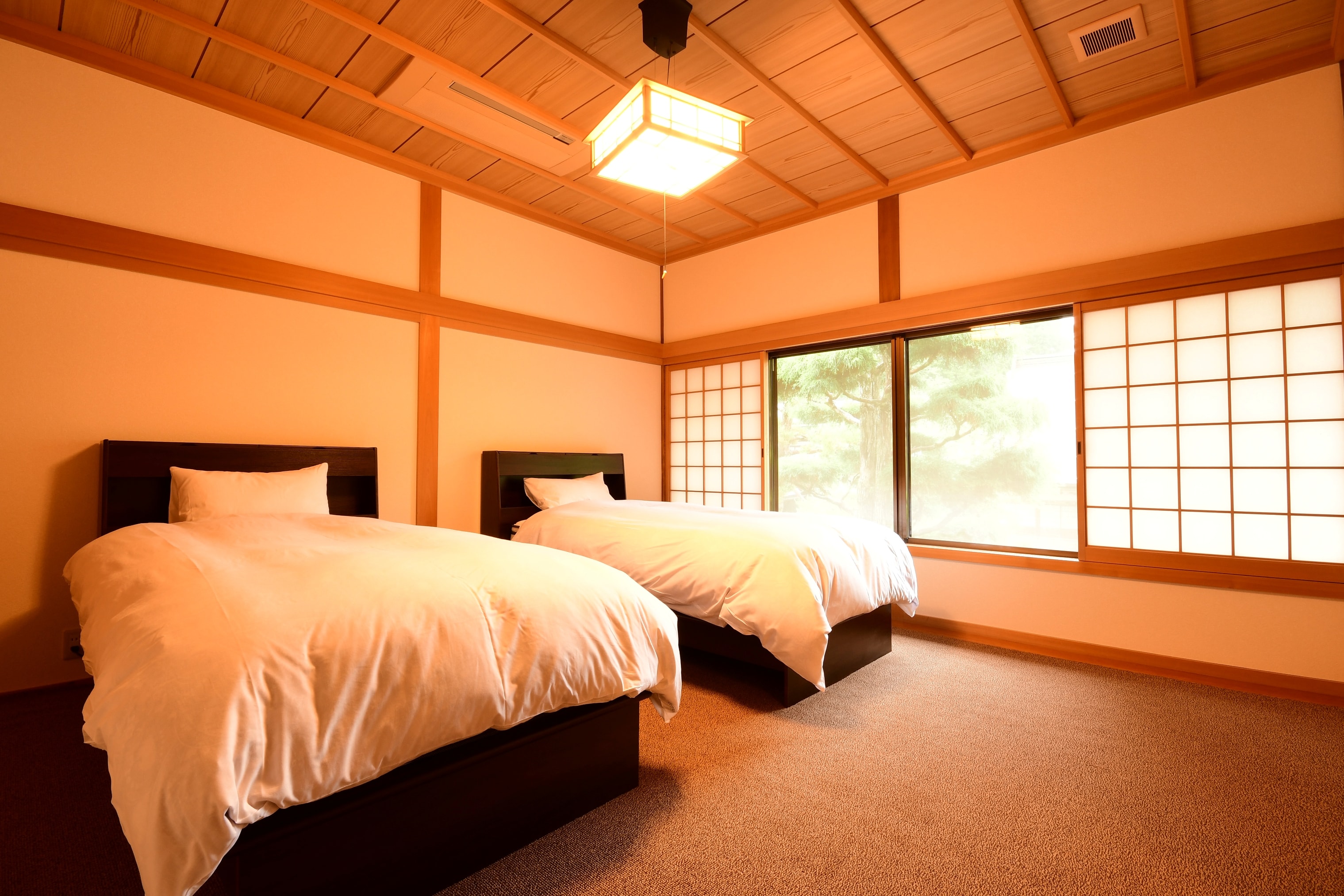 Phòng đặc biệt B Nishishoin (18 chiếu tatami + phòng vệ sinh + nhà vệ sinh) có máy lạnh và Wi-Fi