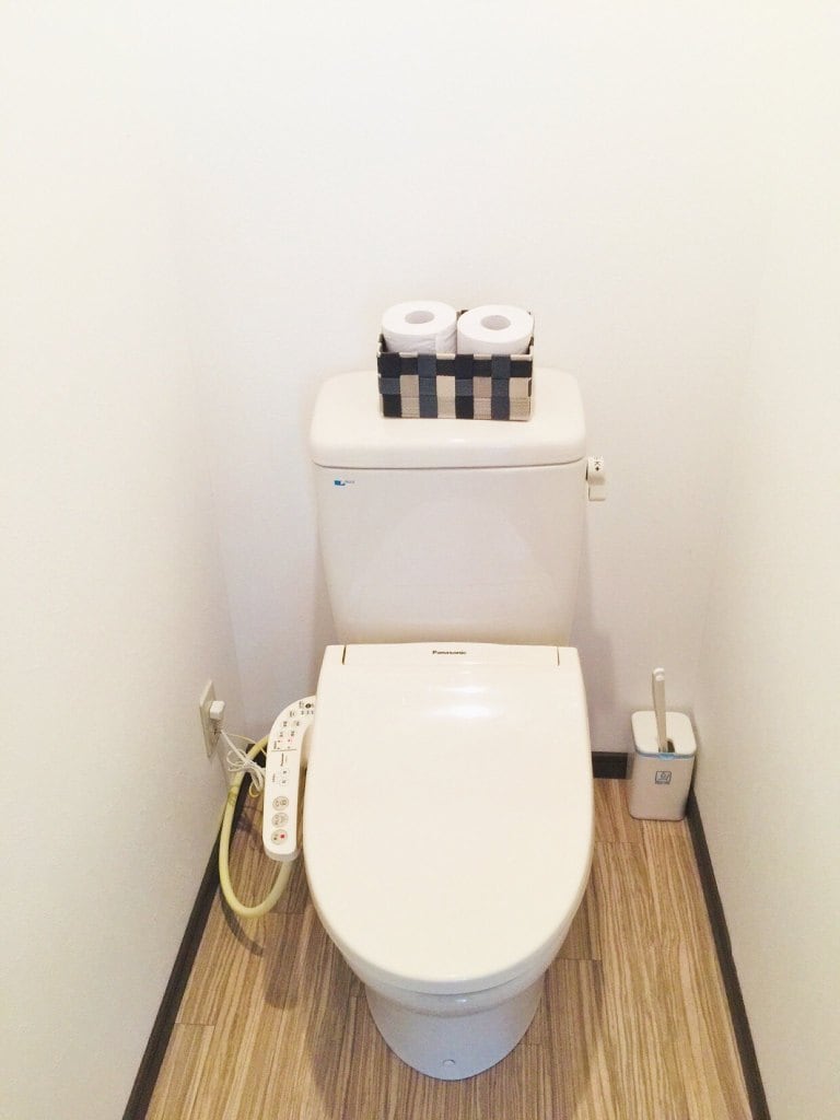 separate bathroom and toilet