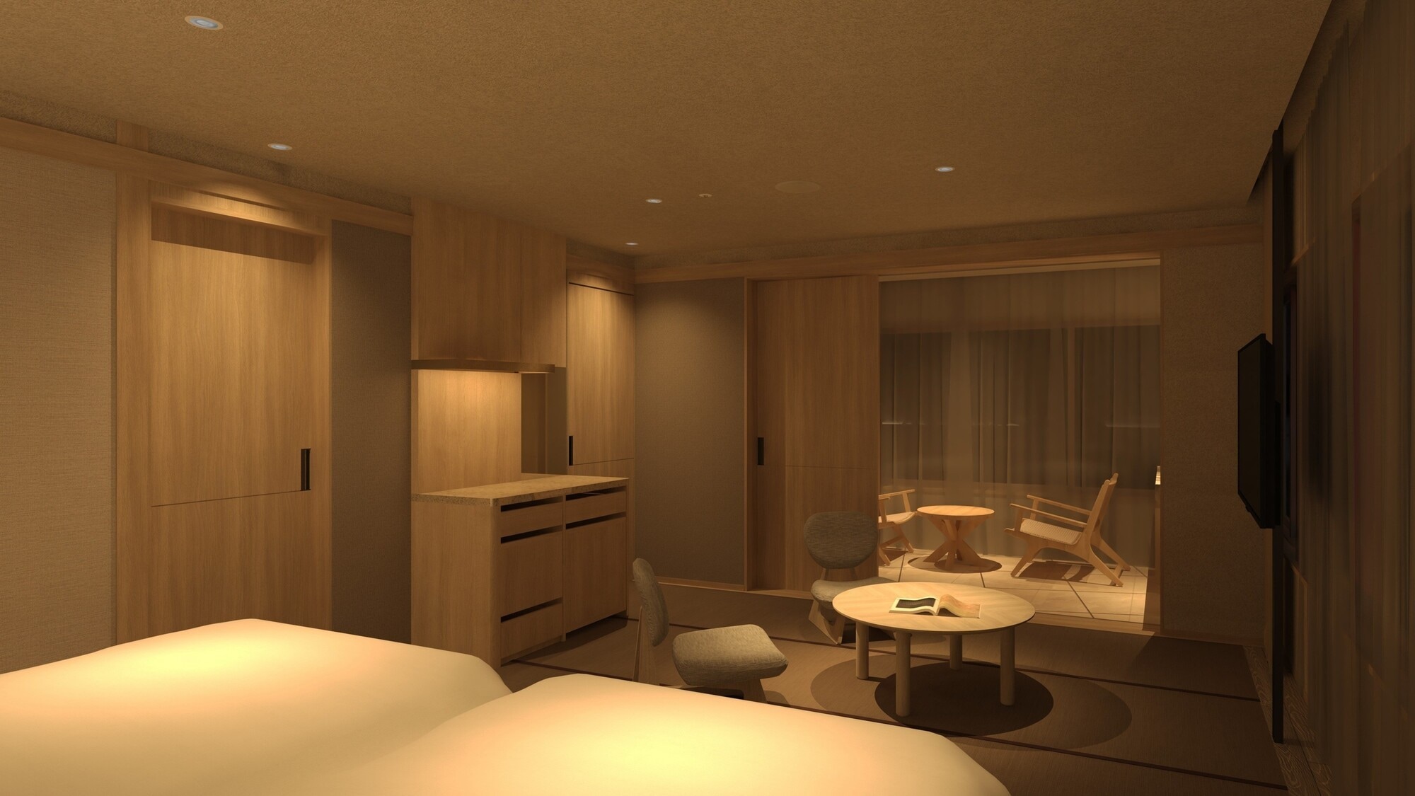 Renovated in August 2025! [With indoor golden spring bath] Japanese-Western style room *Image