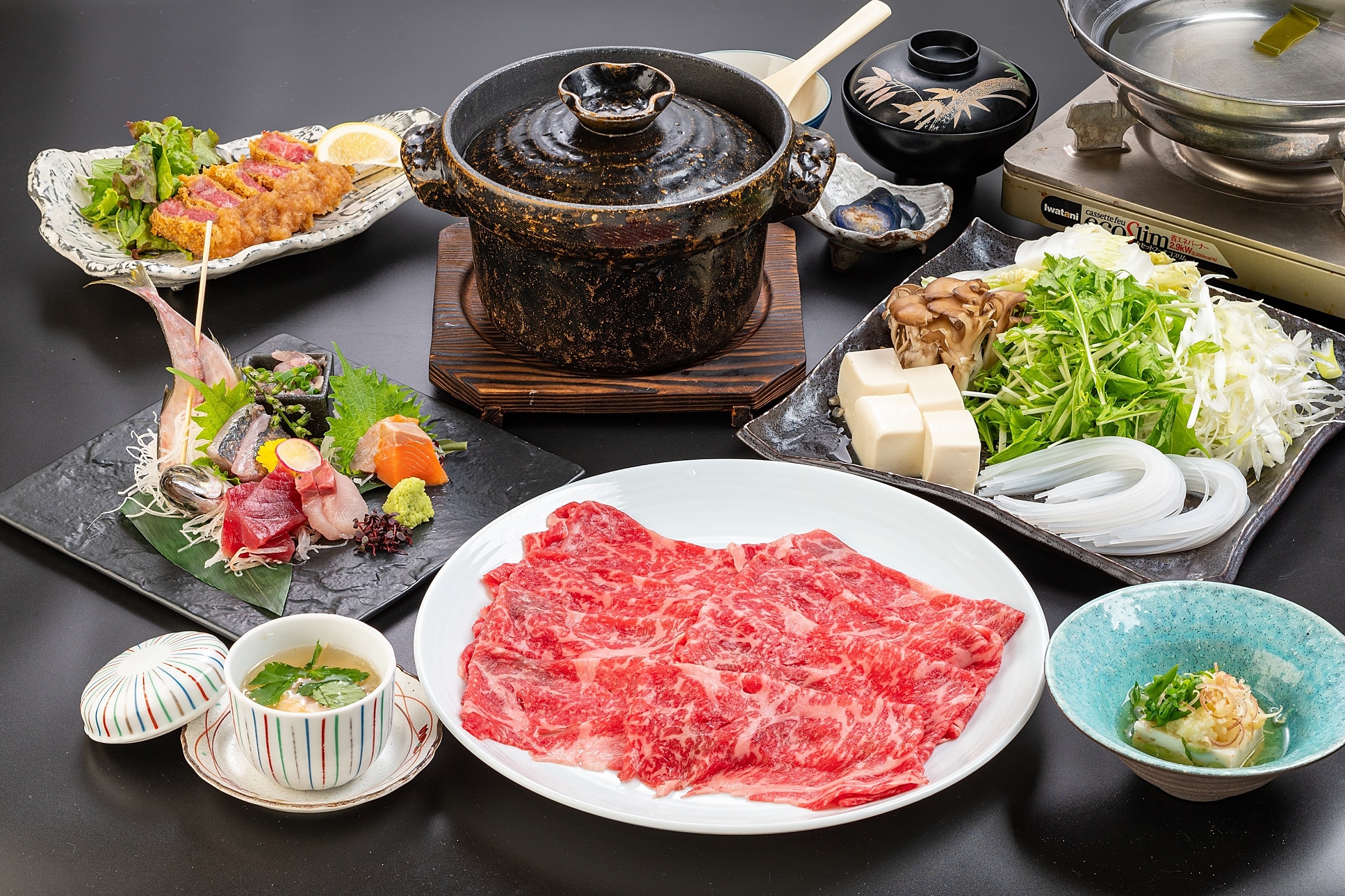 Wagyu beef shabu-shabu course