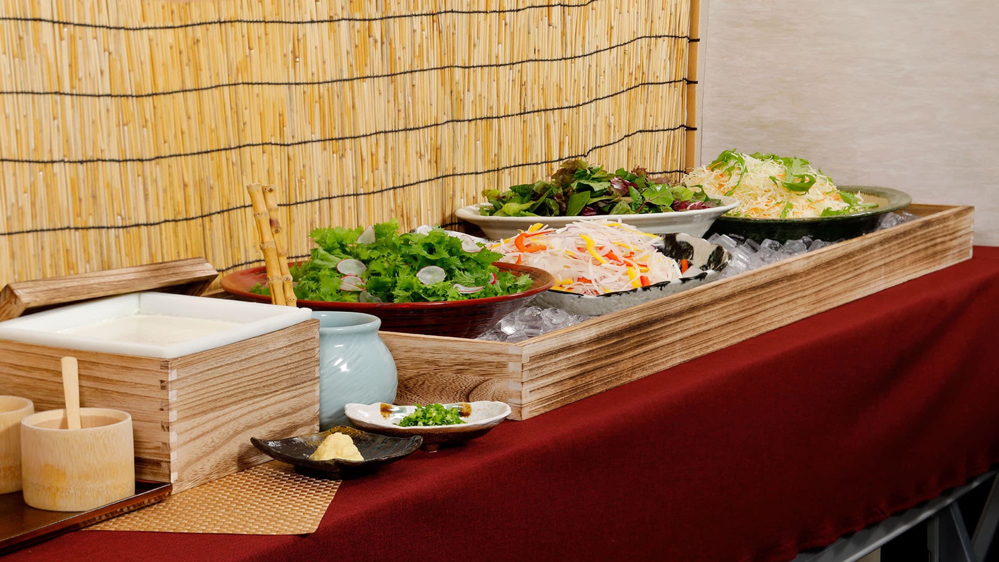 Tofu and salad bar