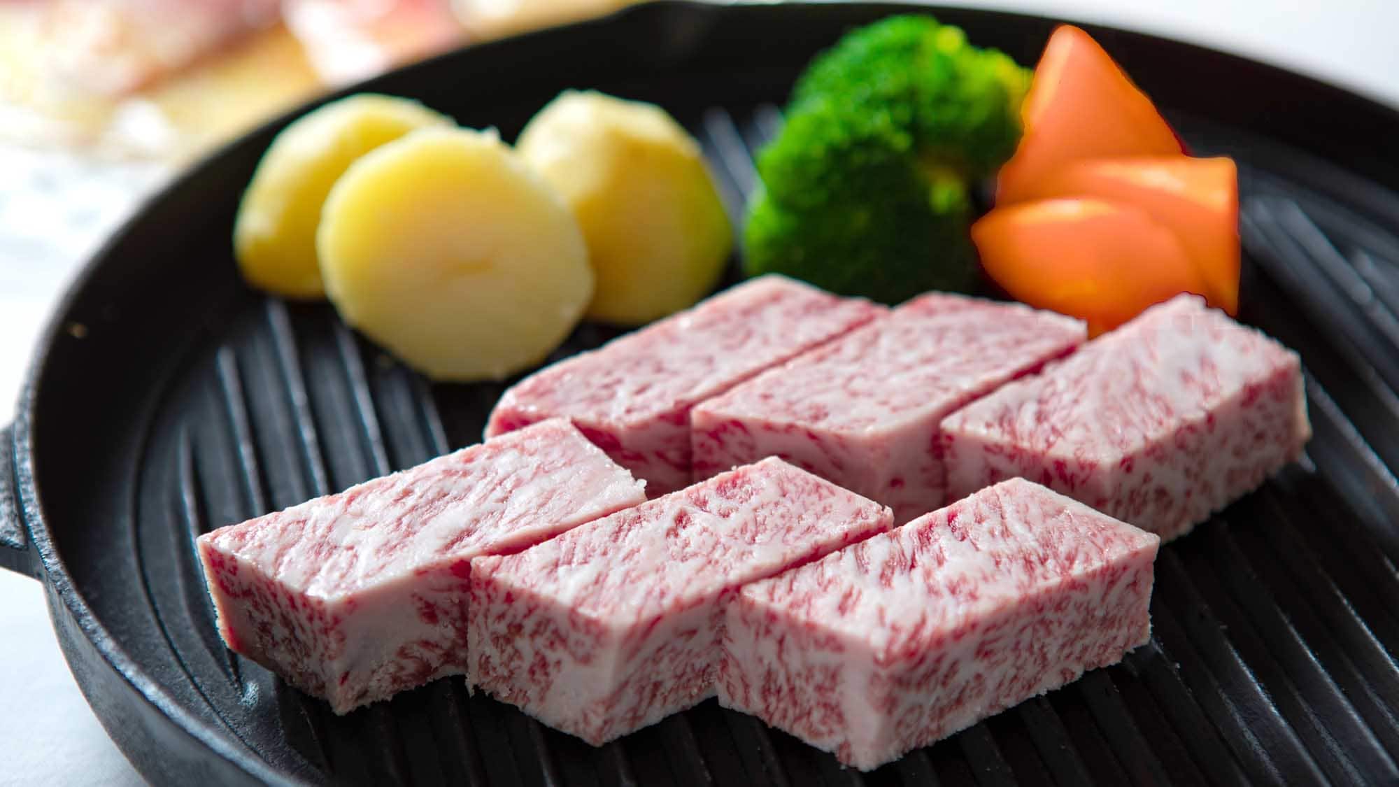 【저녁】 분고 쇠고기 꼭대기 (컷) 컷 스테이크