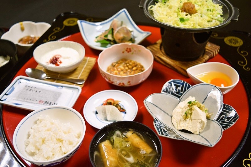 [Breakfast meal] Highly acclaimed handmade breakfast - Yamagata University Faculty of Agriculture bacon sausages and rich homemade tofu are popular
