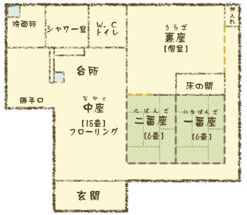 "Main building" floor plan