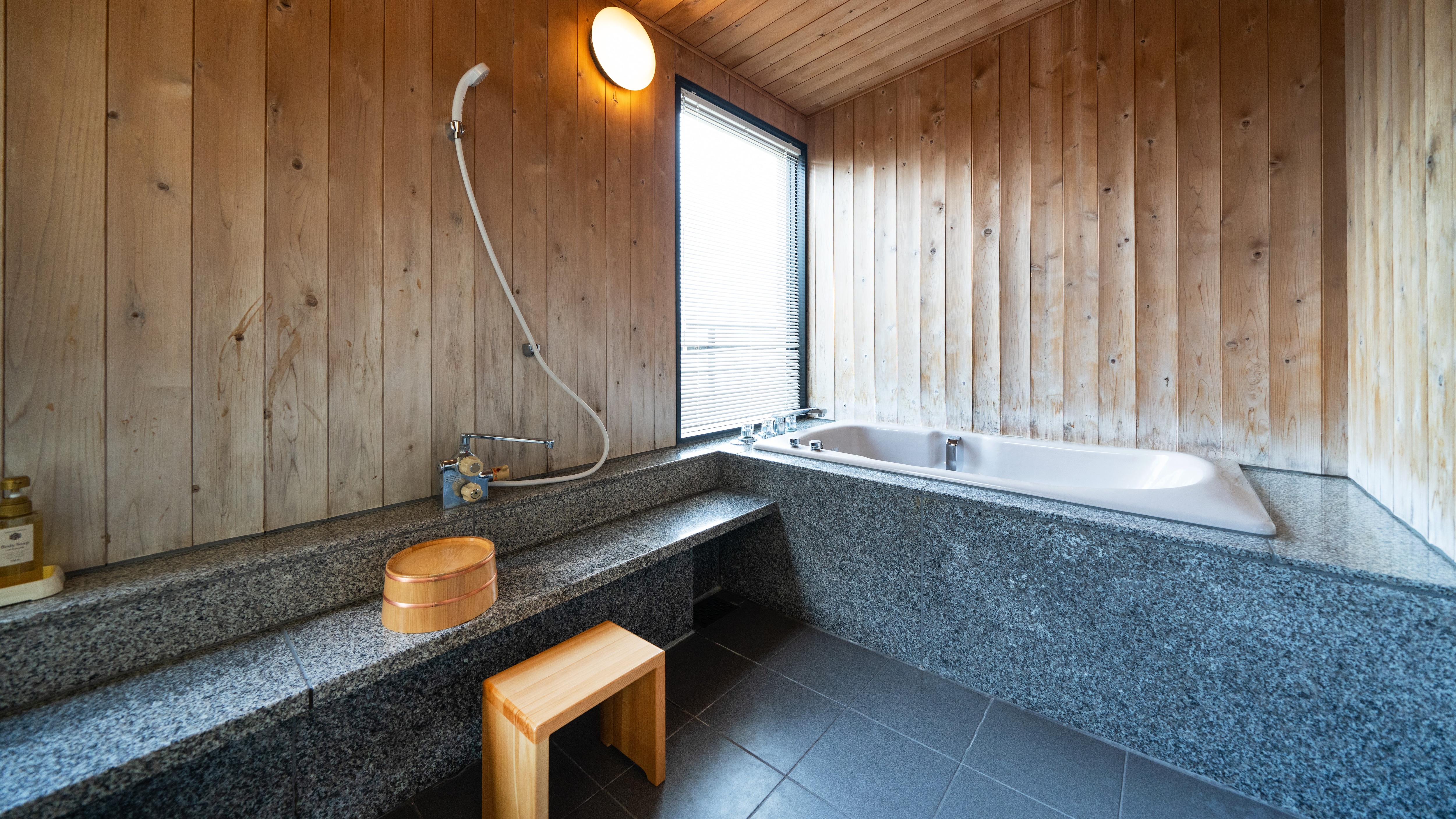 There is also an indoor bath.