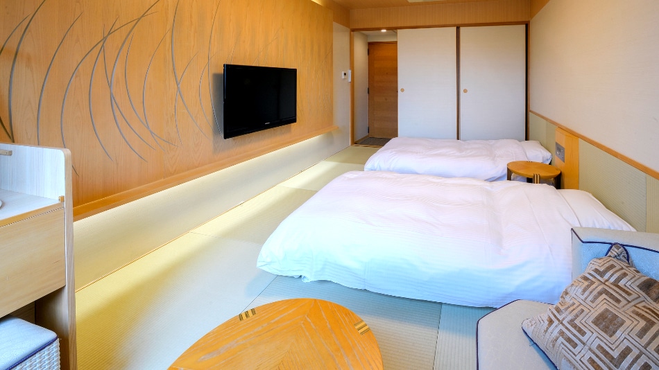 日式双床房（18平方米，无浴室和卫生间）
