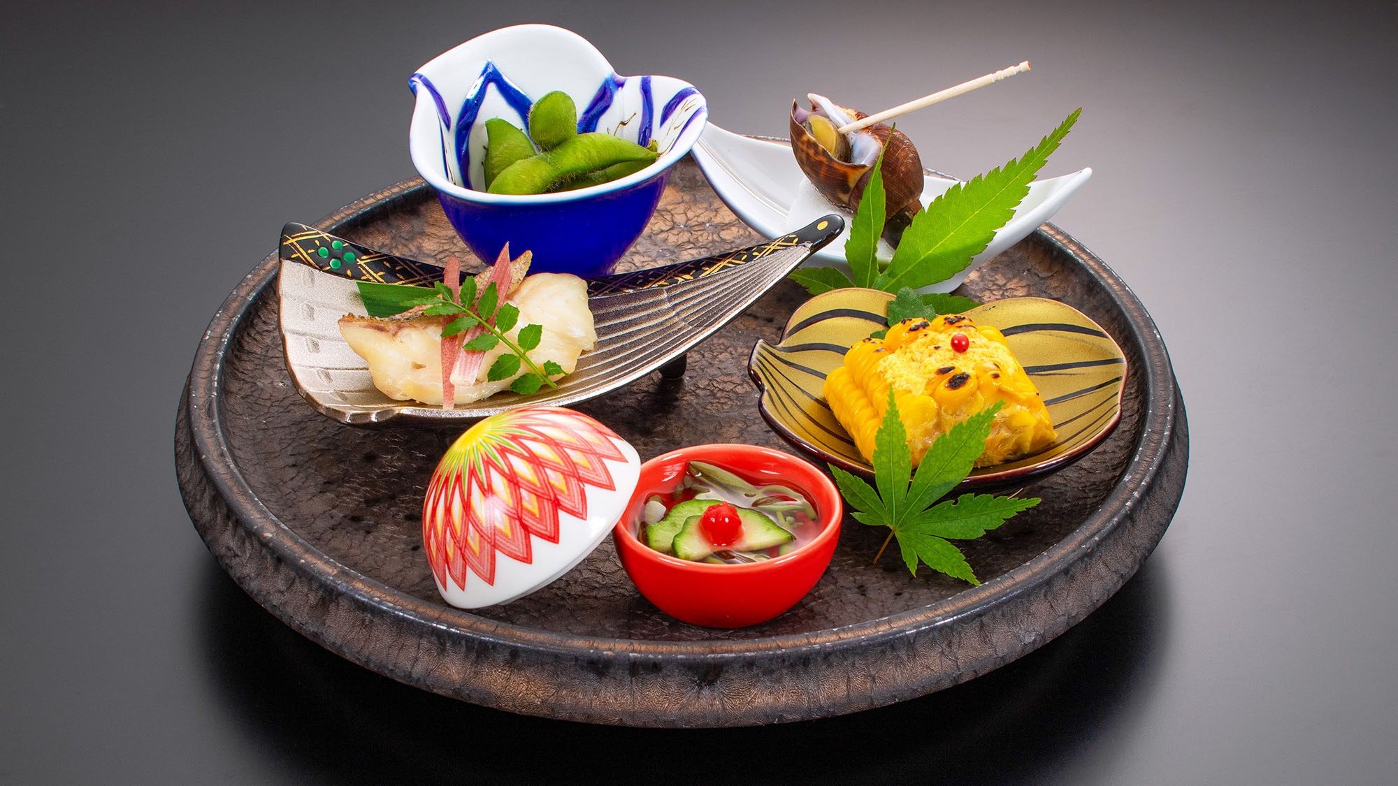 【當季懷石料理】夏季小食5種拼盤（截至2025年9月底）