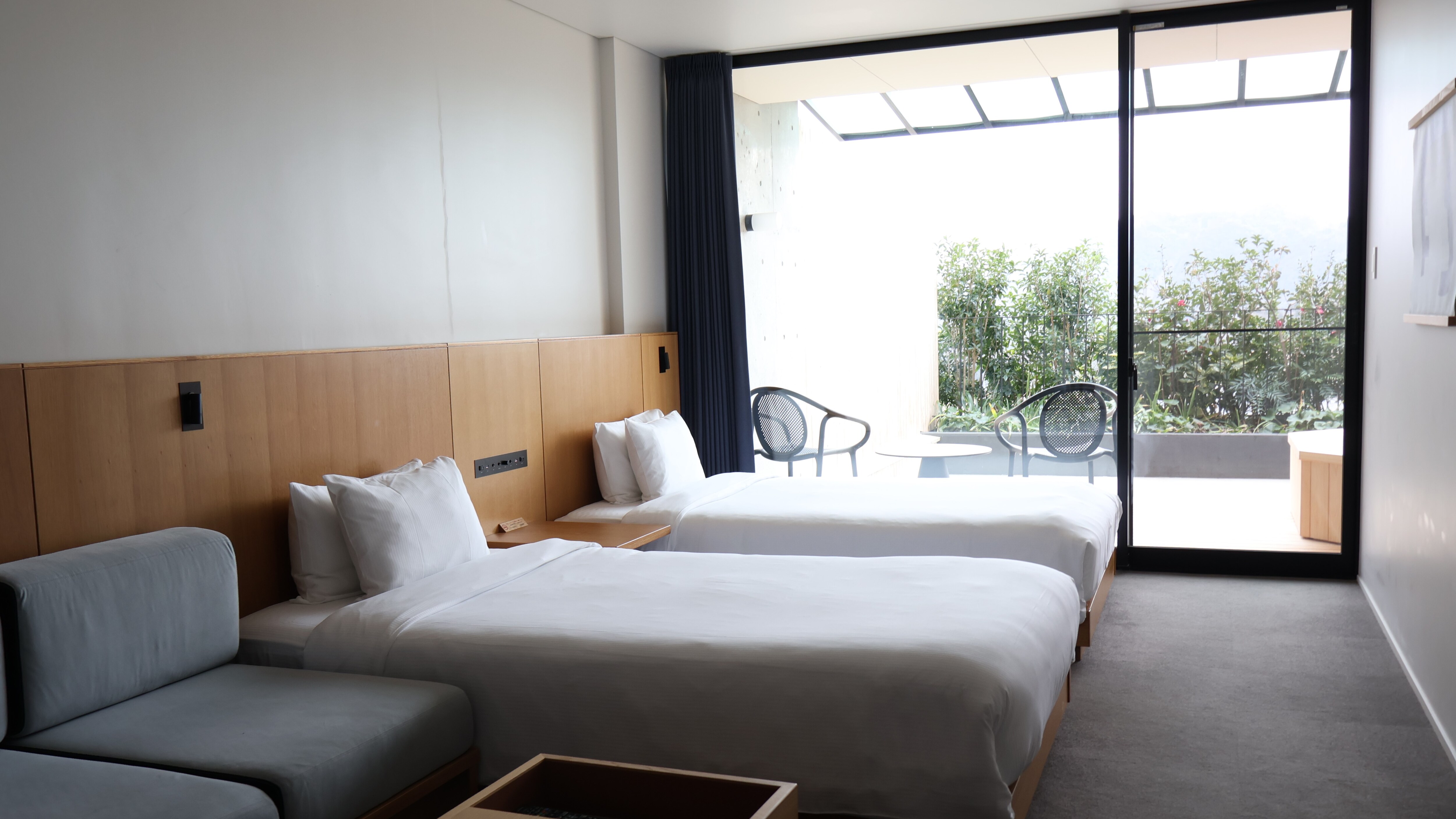 Terrace twin room with open-air jacuzzi