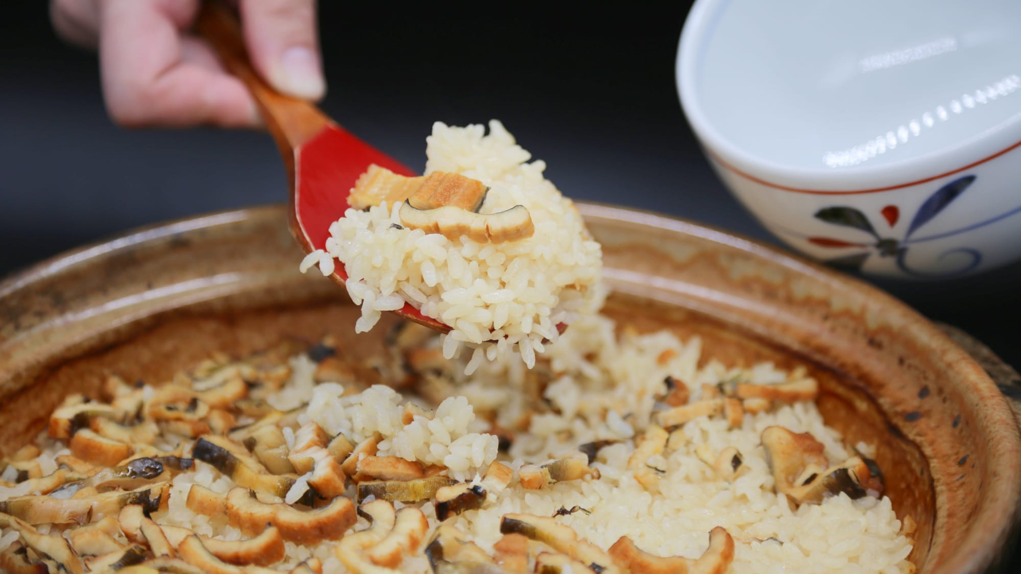 Breakfast: Hiroshima specialty conger rice