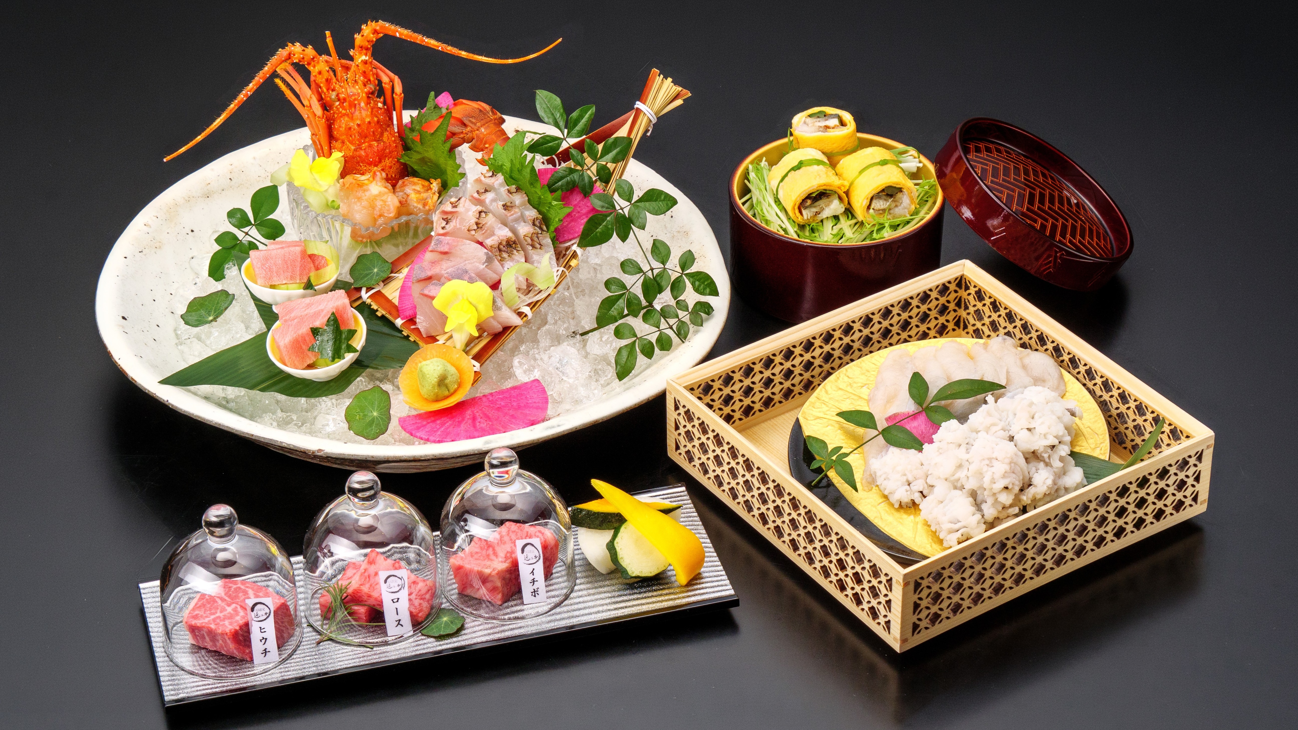 Enjoy seasonal kaiseki cuisine featuring carefully selected ingredients such as A5 certified Omi beef - Eichi (Summer theme) *Sashimi and hot pot are for two people
