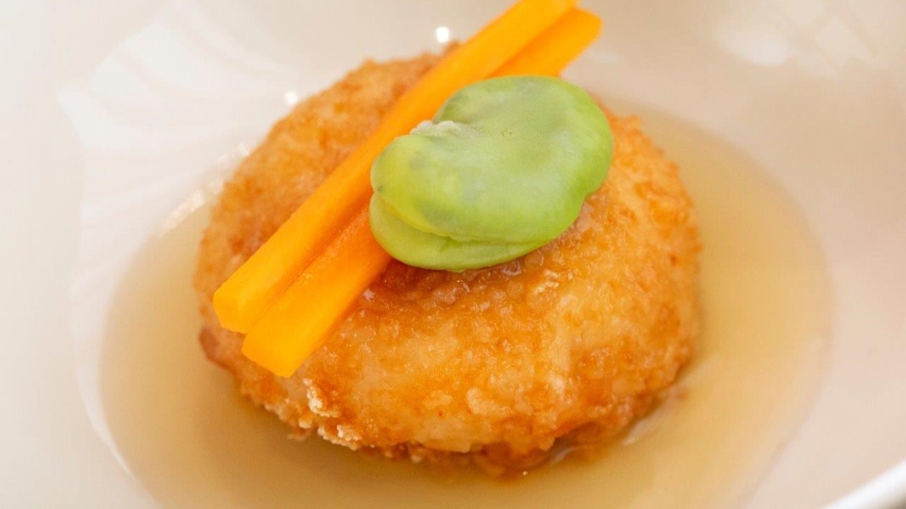 A masterpiece made with great care by the head chef