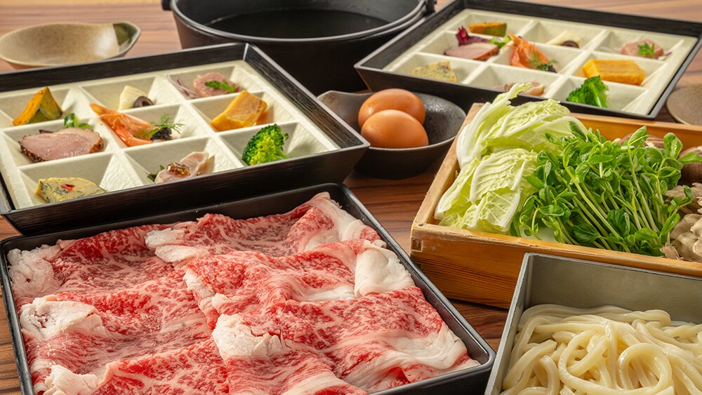 Dinner: Sukiyaki in your room