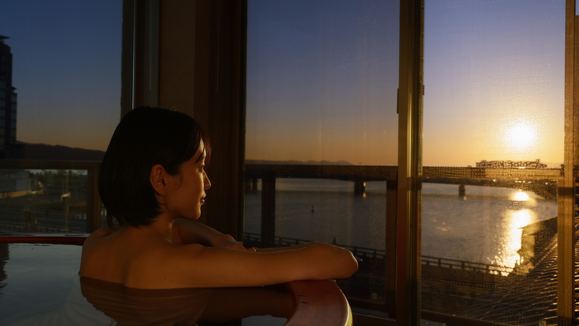 4th floor twin room with fine view bath / example