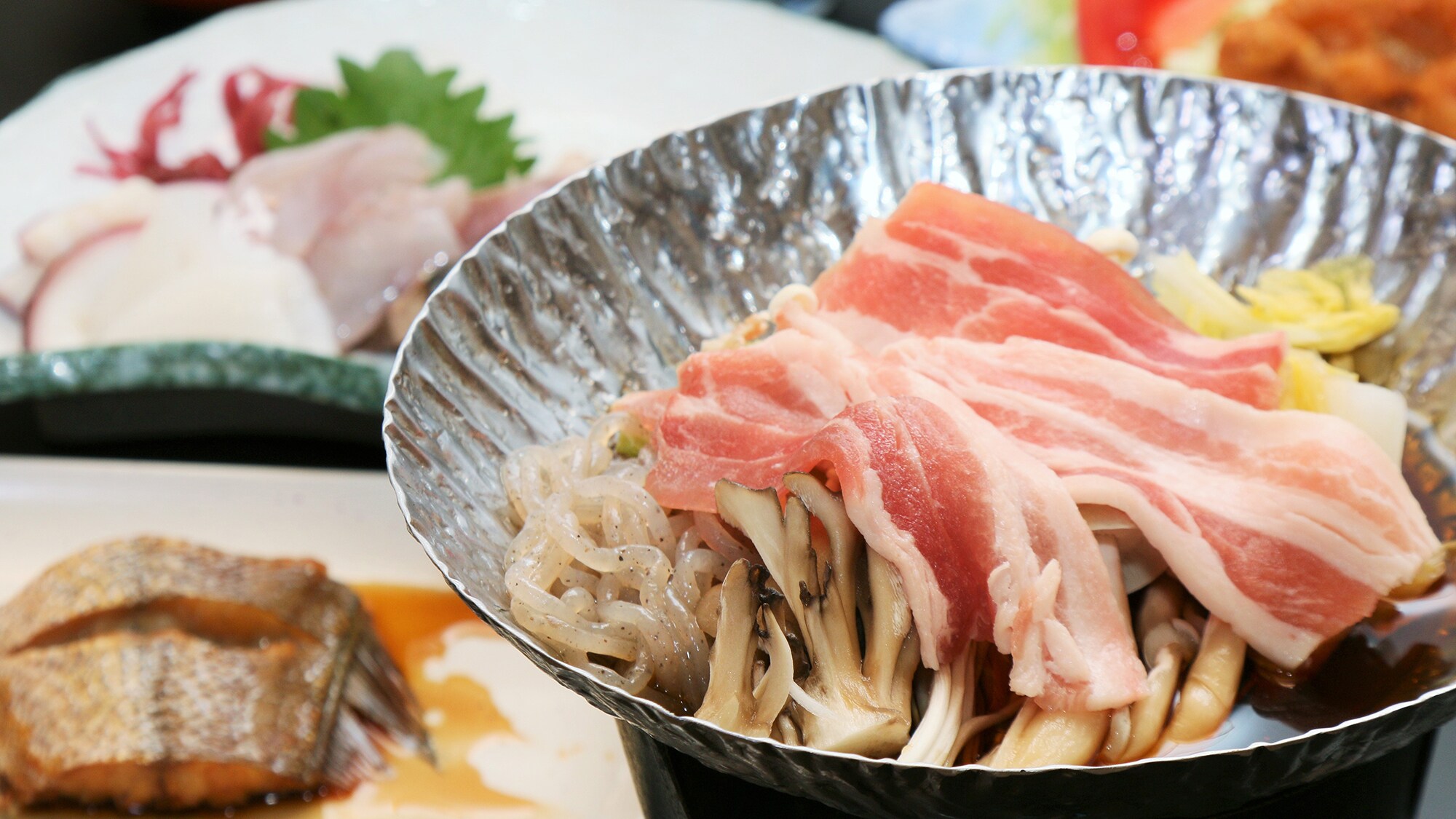 ☆這是味道清淡的火鍋料理的一個例子。