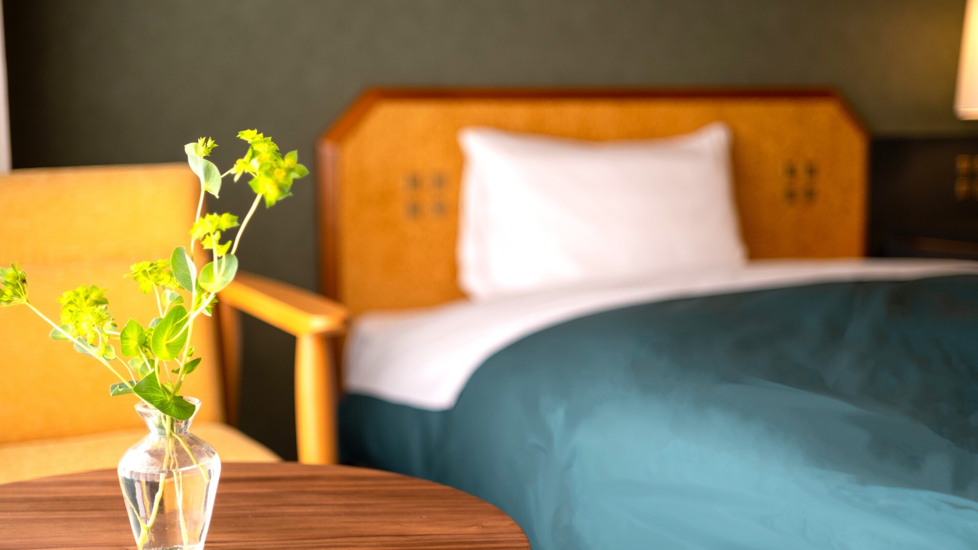 [Western-style twin] A simple Western-style room that focuses on the colors of the room *Example