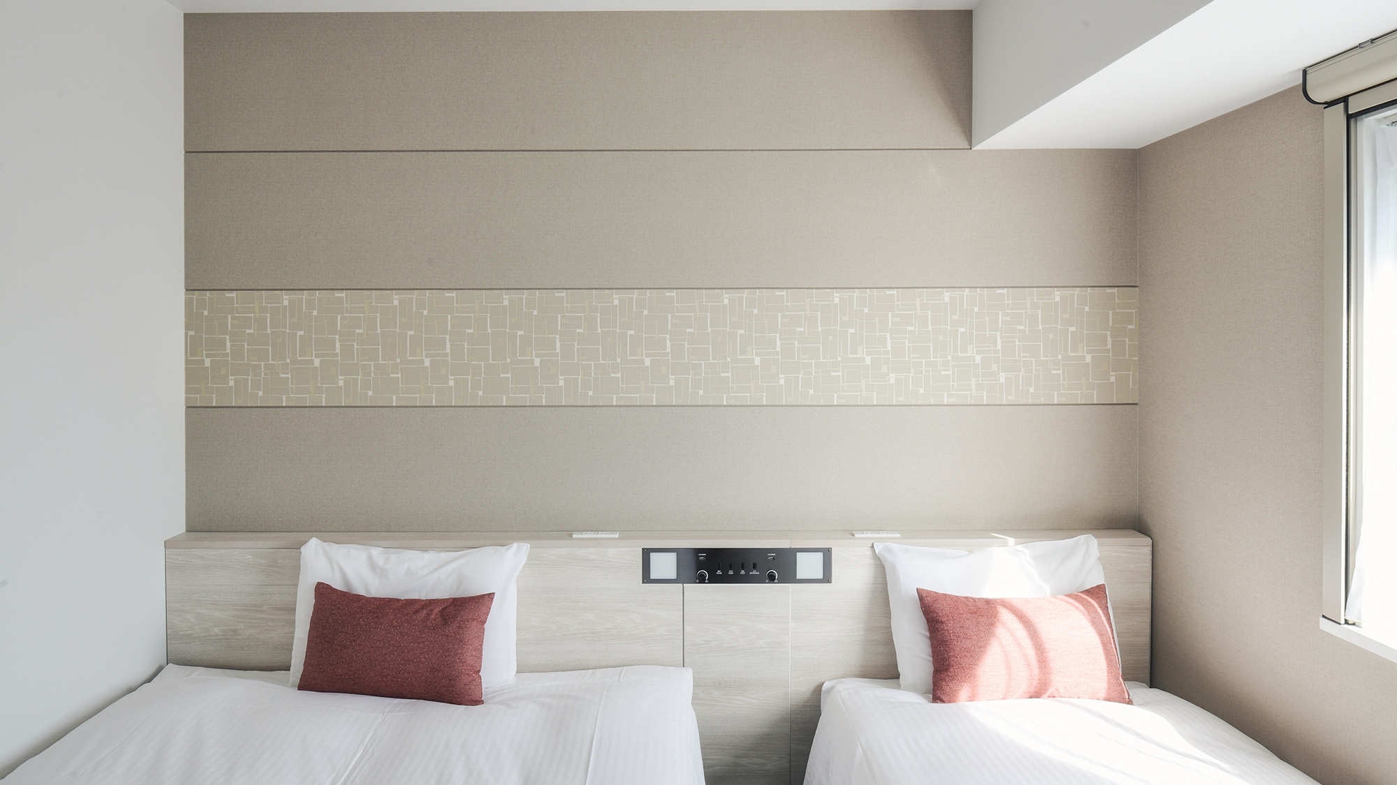 [Studio twin] 15 square meters, bed width 140 cm + extra bed 90 cm, can accommodate up to 3 people