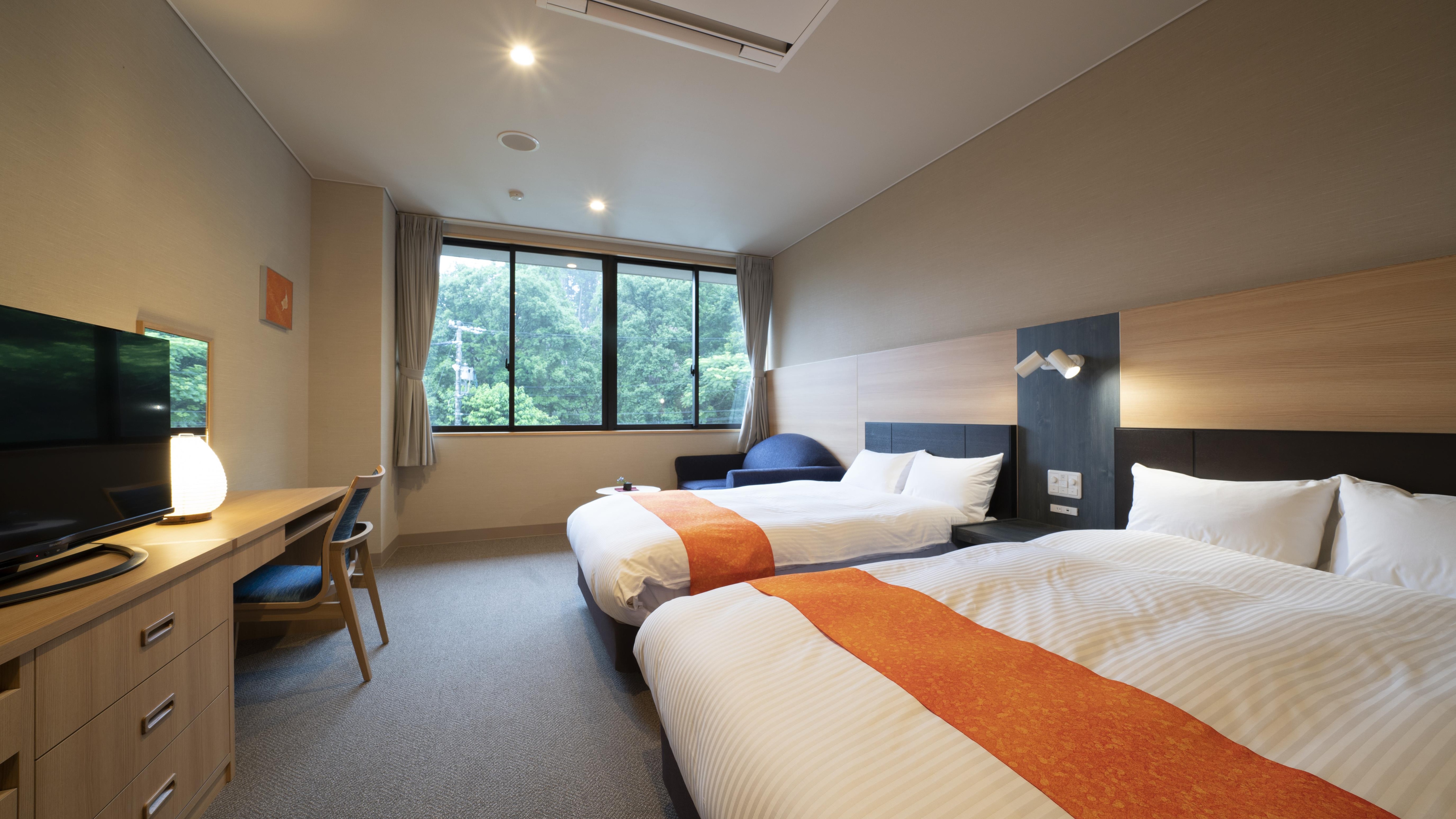 Inside the standard room (mountain side)