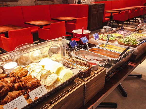 Buffet table