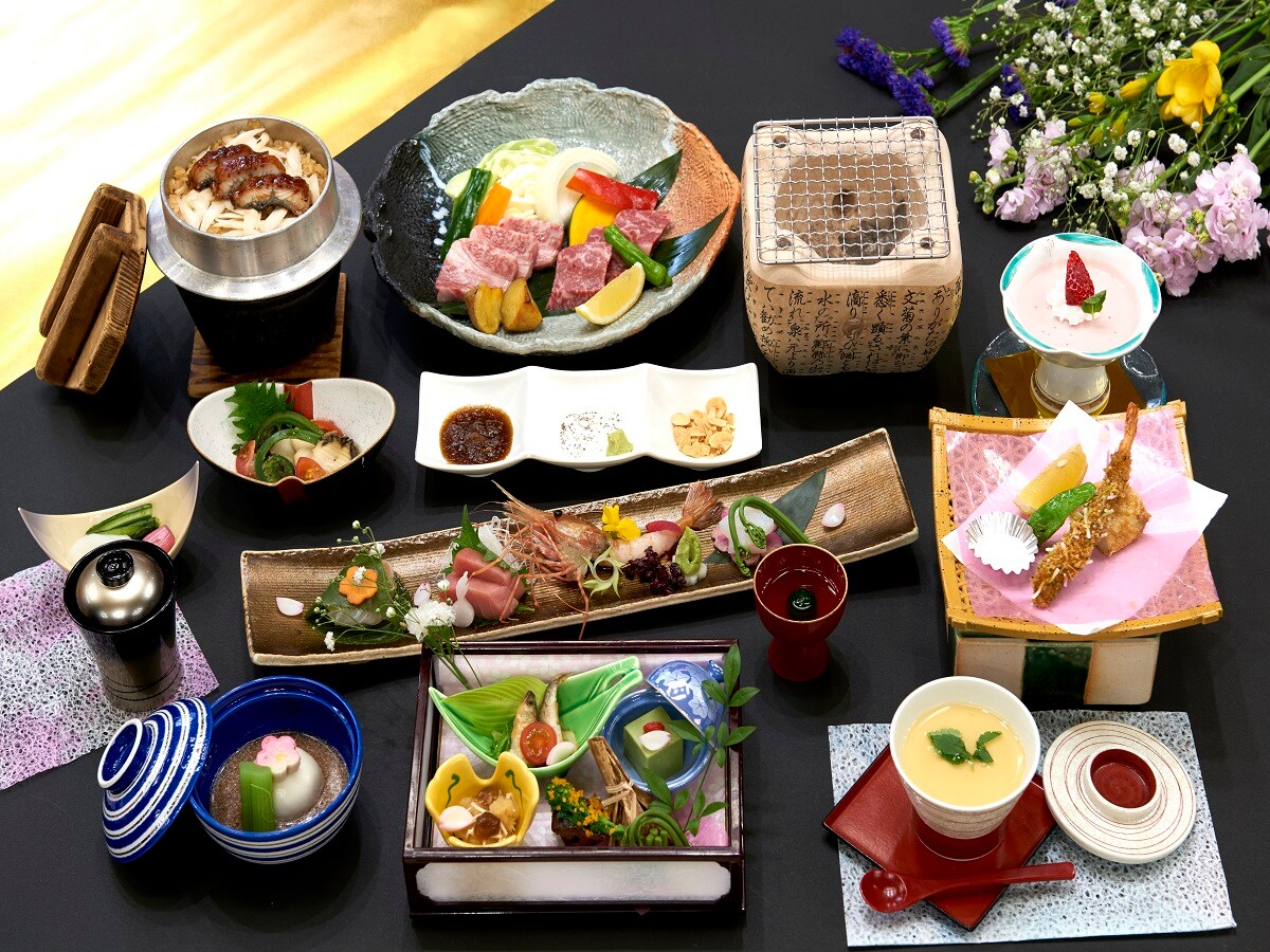 시즈오카가 자랑하는 브랜드 소 「미노 쇠고기 & times; 엔슈 유메 사키 소」를 맛볼 수있는 회석 요리