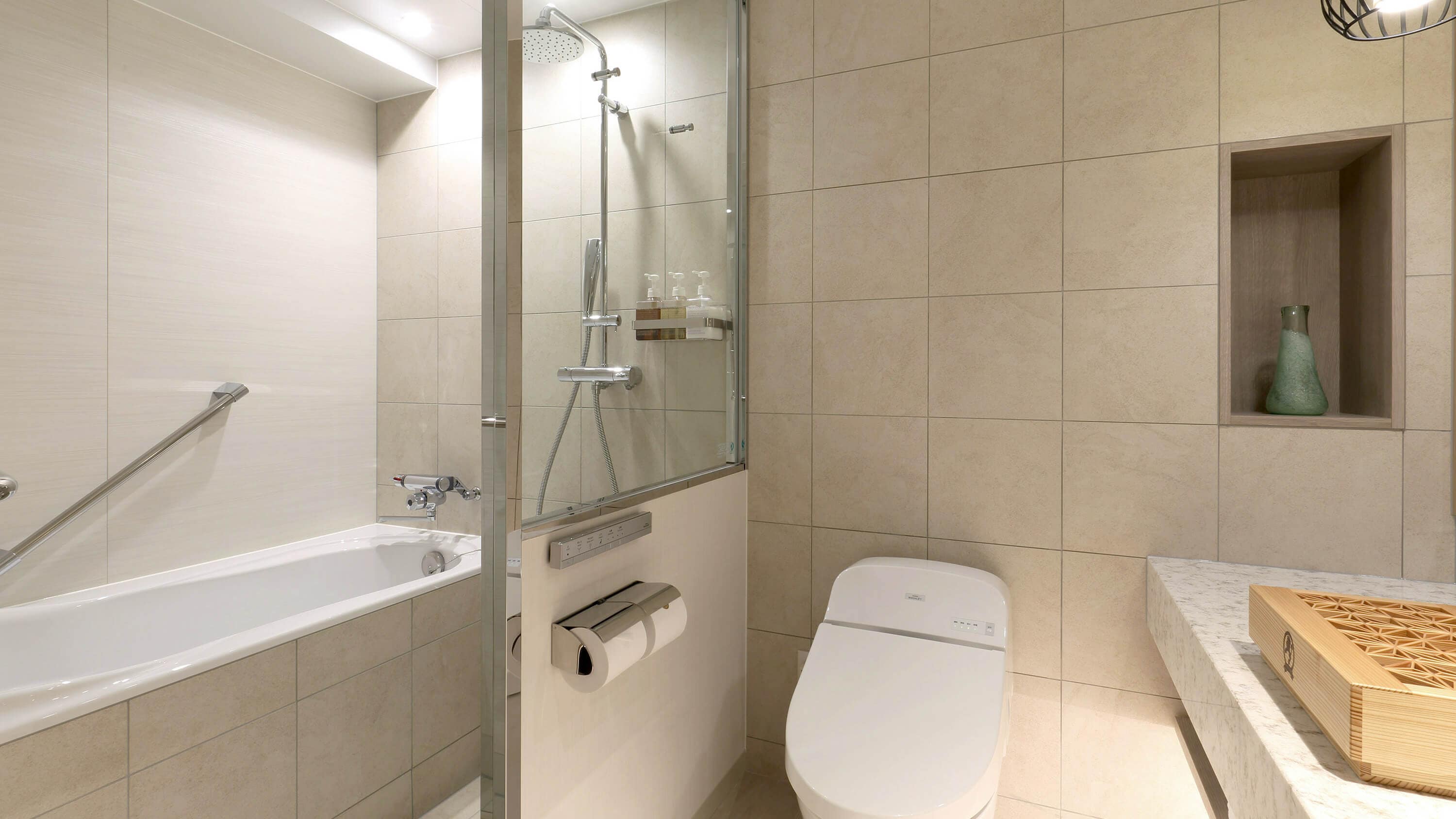 Bathroom with washroom / twin room