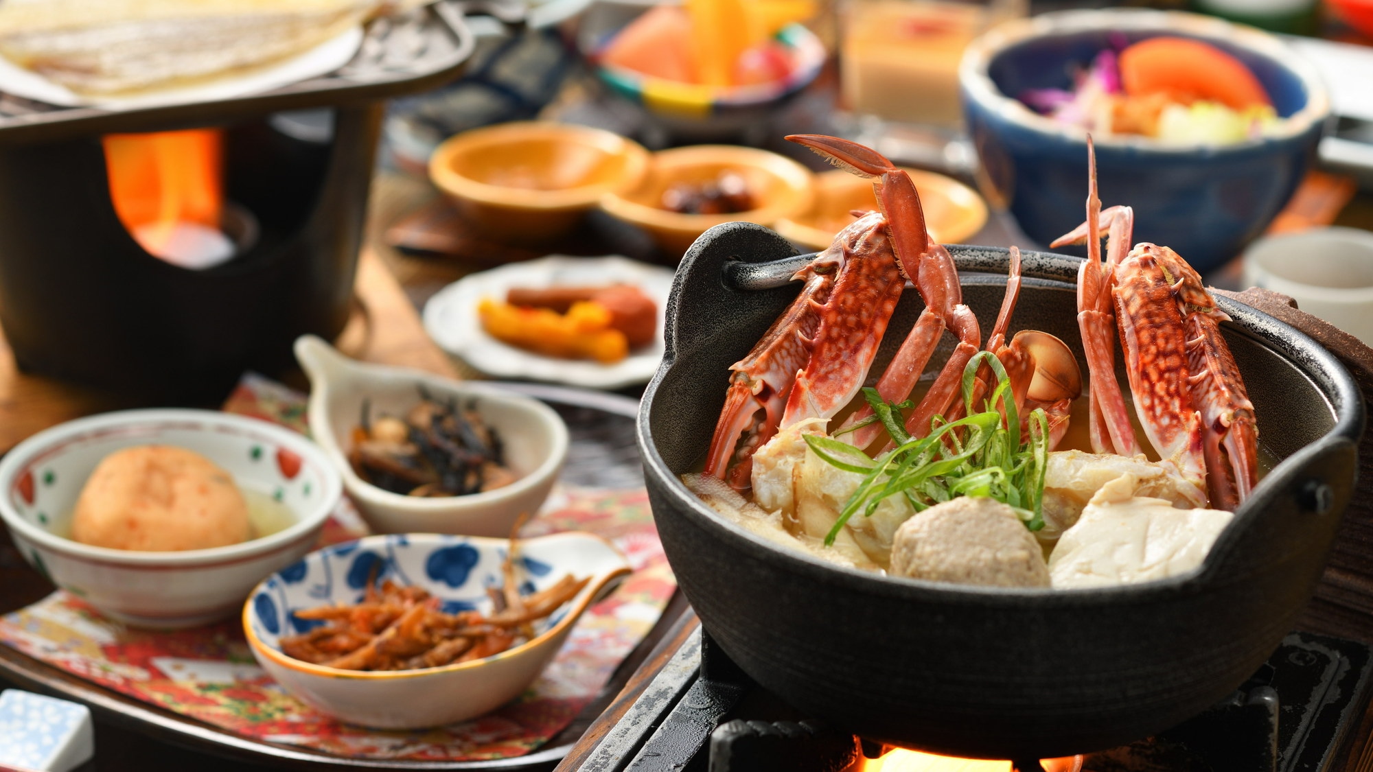 For breakfast, I had crab miso soup.