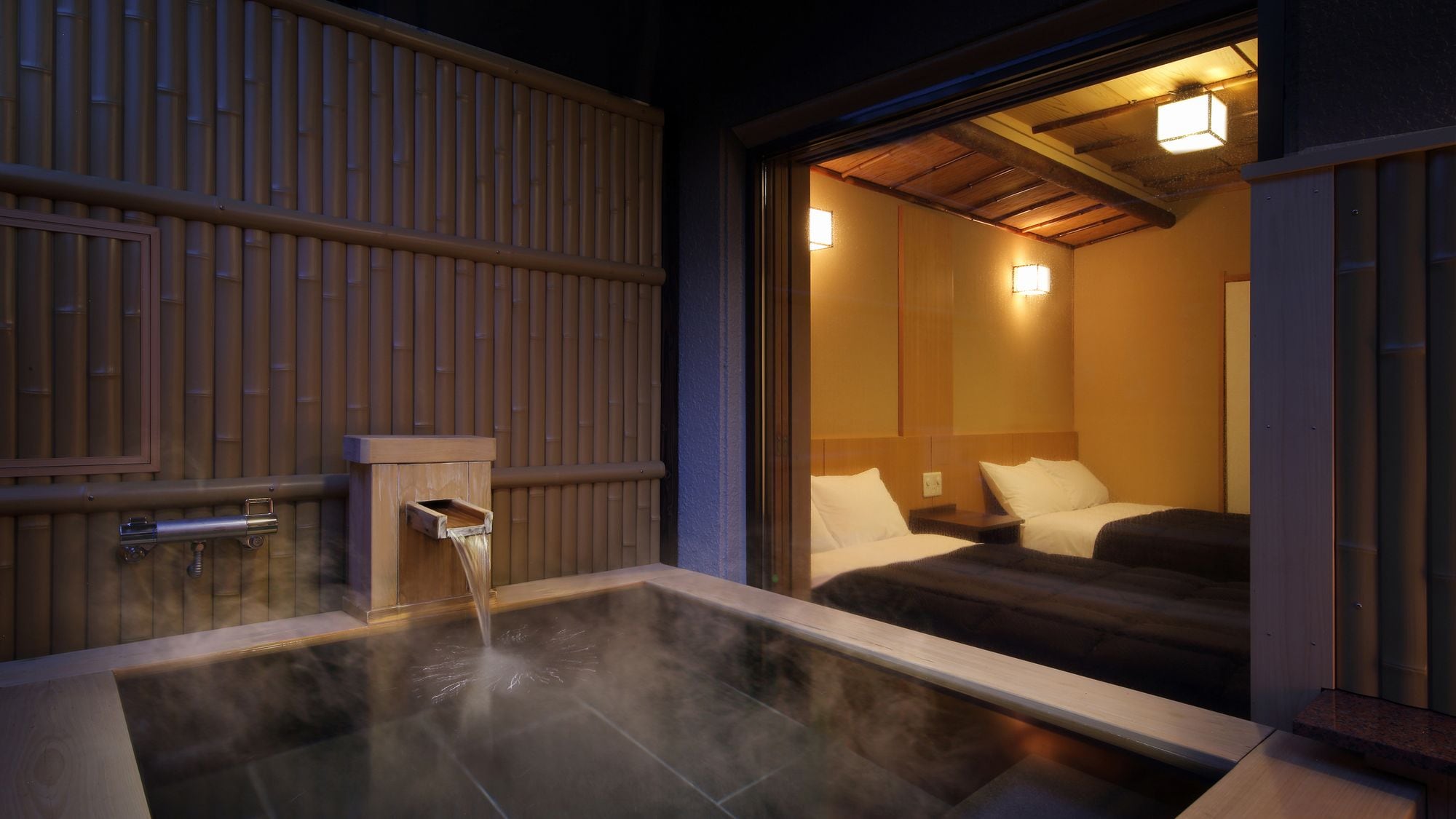 ◆ Guest room with open-air bath in Hachibankan (example)