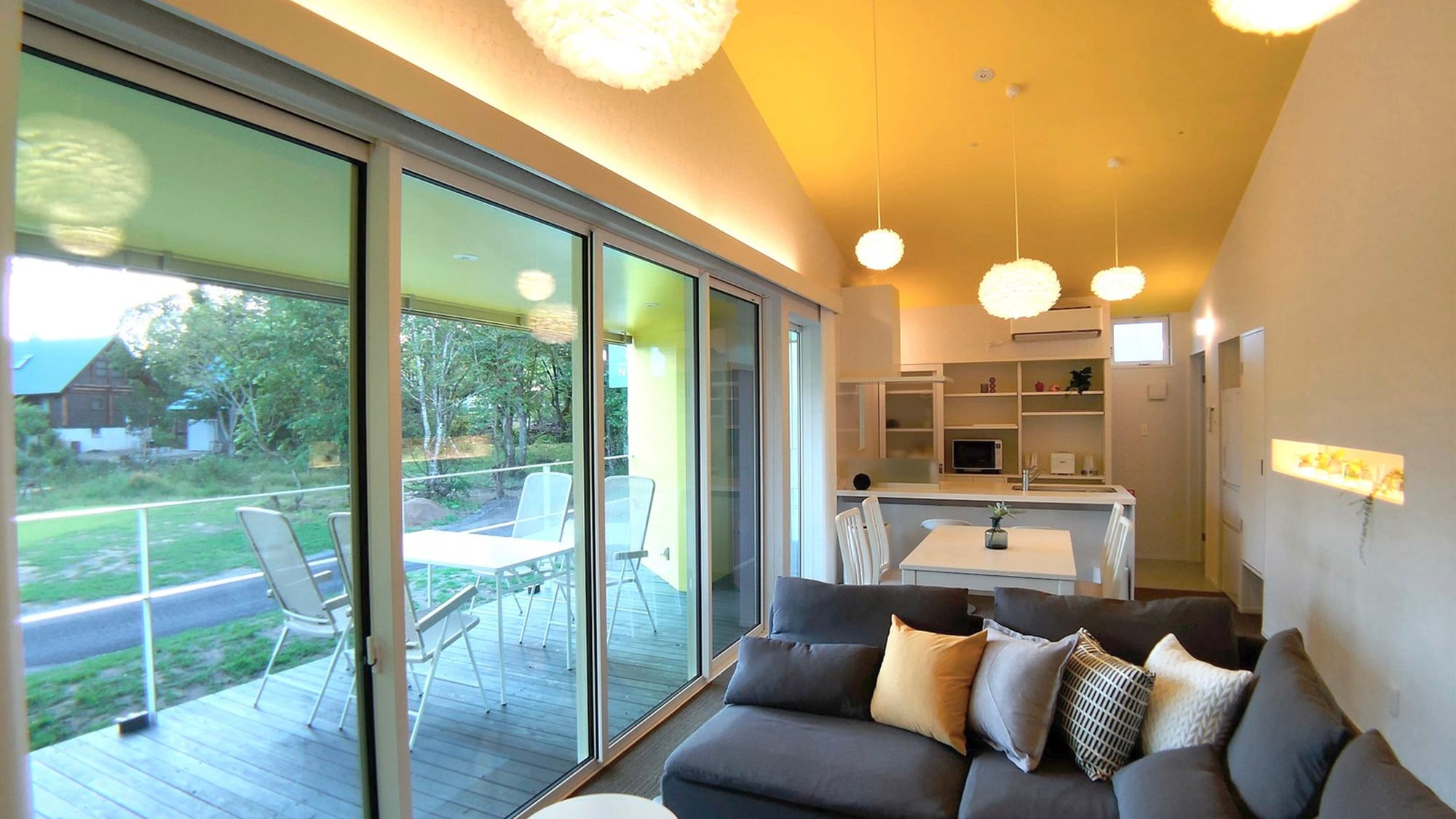 Holiday villa living suite