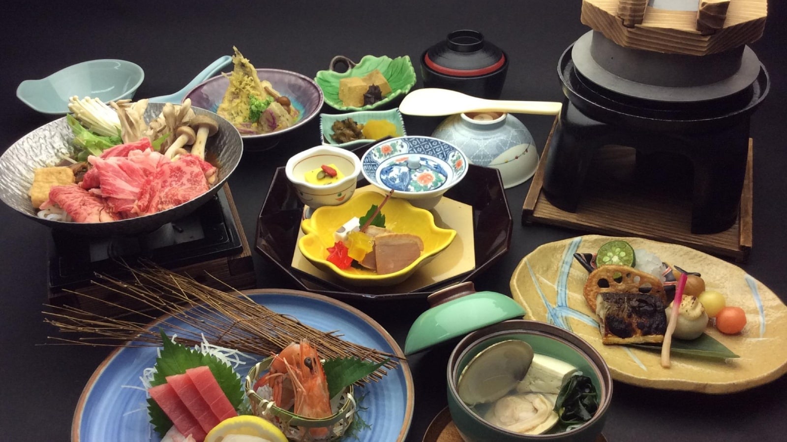 An example of Kiso Kaiseki course *The contents may change depending on the supply situation.