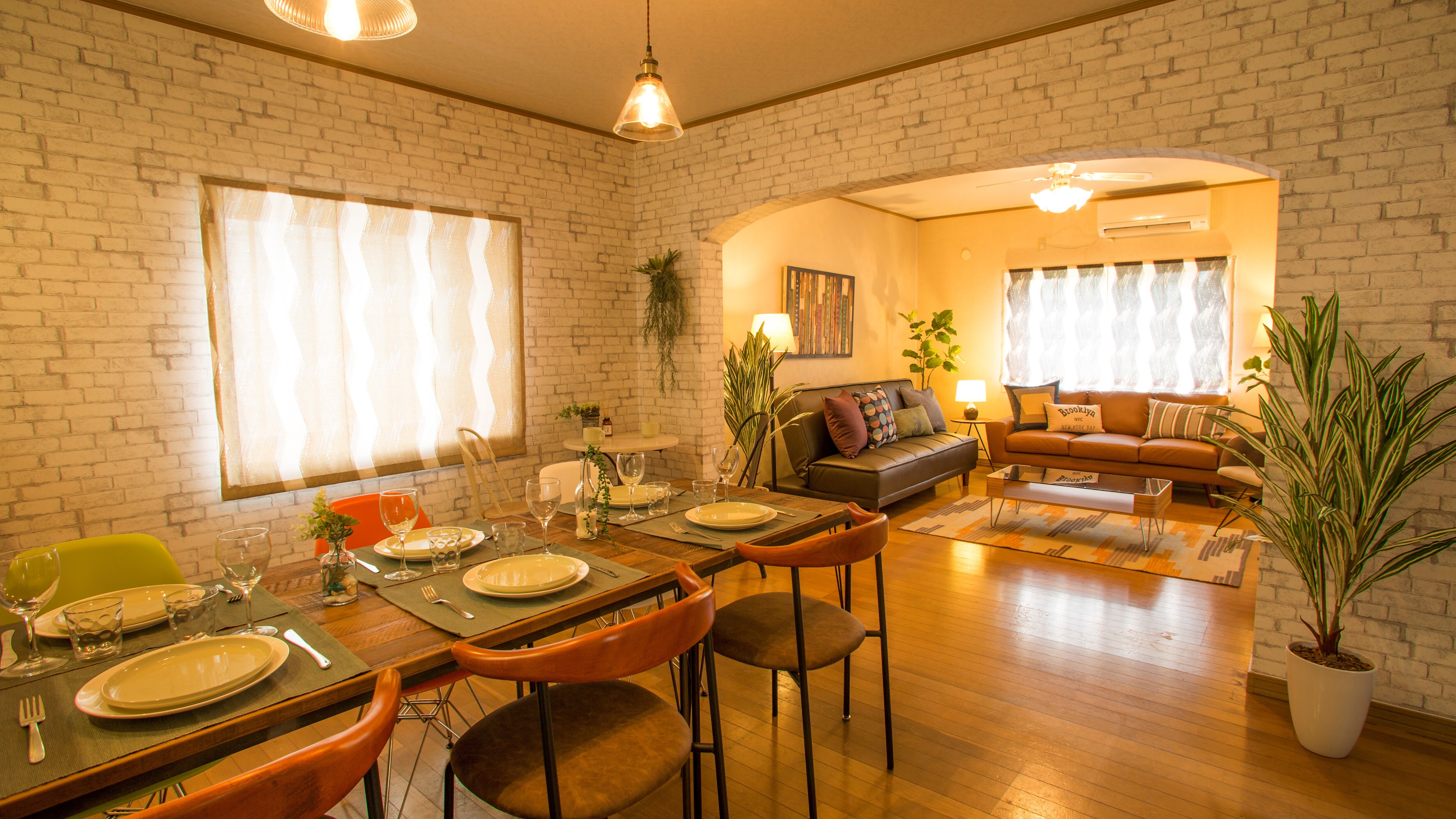 Dining and living room