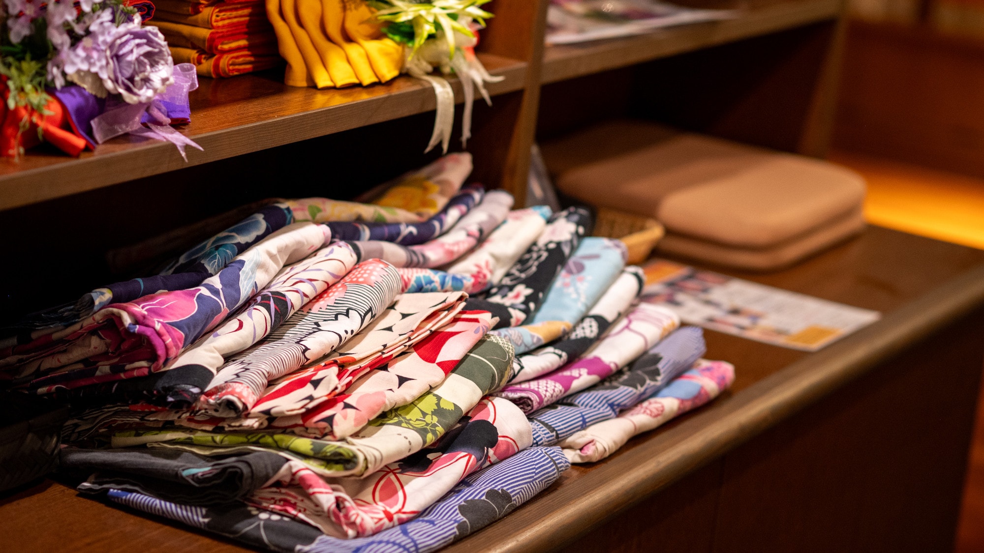 Colorful Yukata to choose from