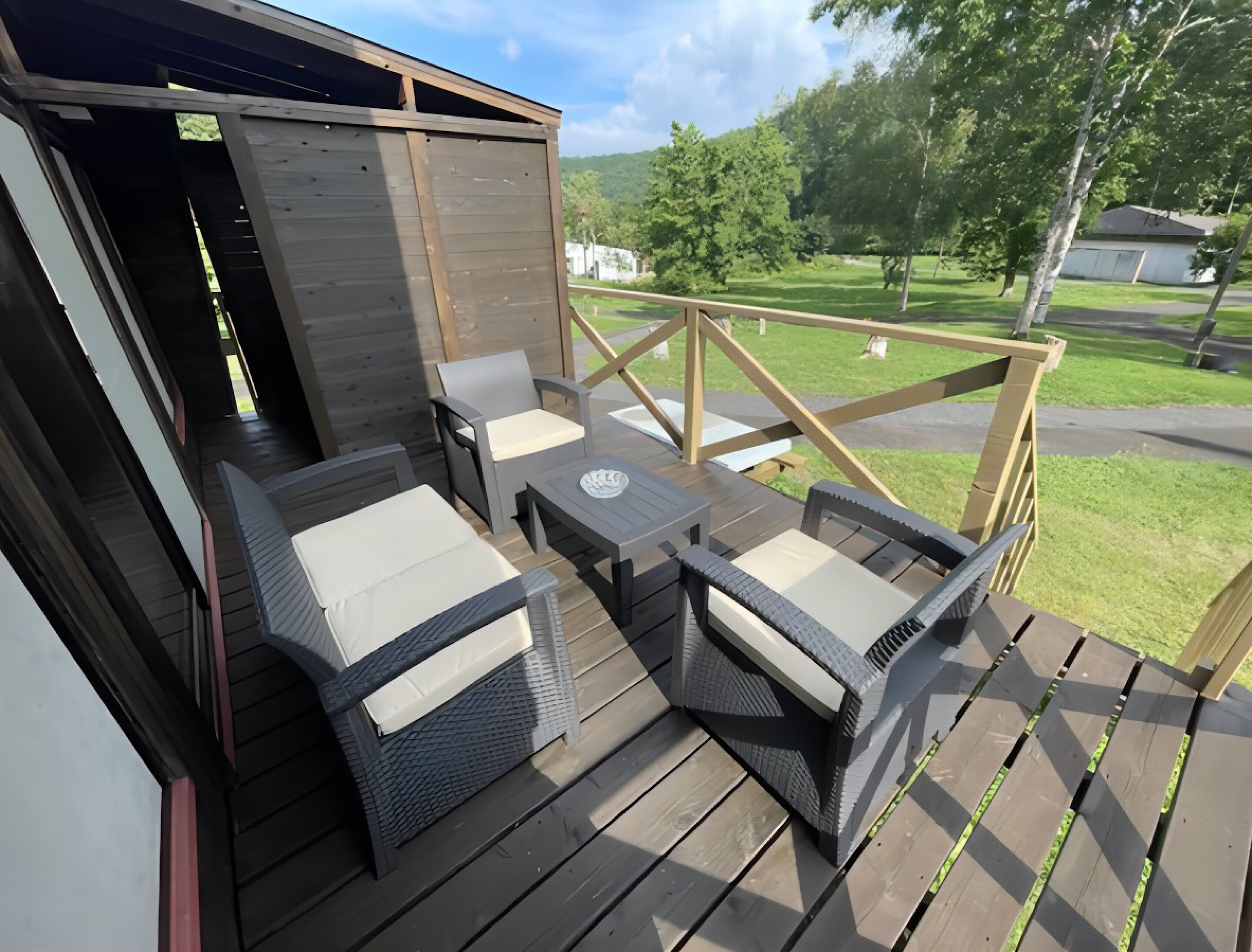 [Suite Villa] Reopening in August 2024! Private terrace with rattan sofa