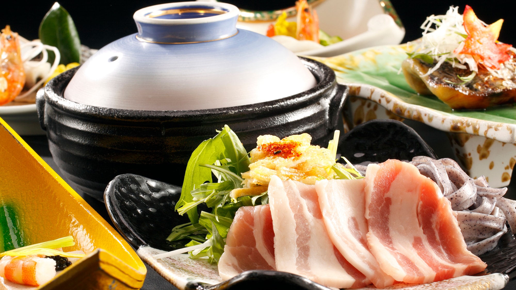 An example of seasonal kaiseki cuisine