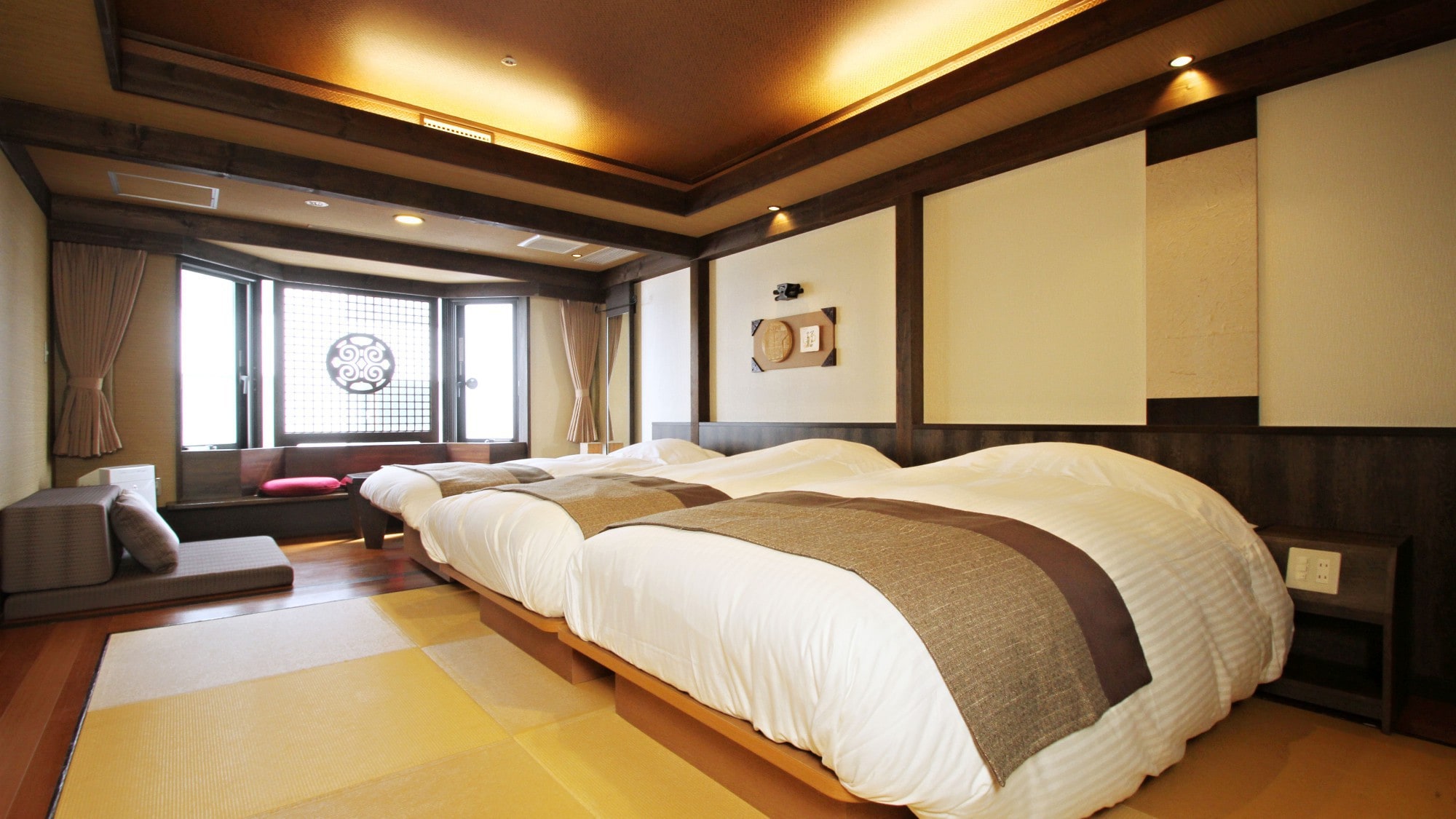 [Main building/Rera] Japanese-style twin room/If using by 3 people, please use the sofa bed (Image of 3 people occupancy)