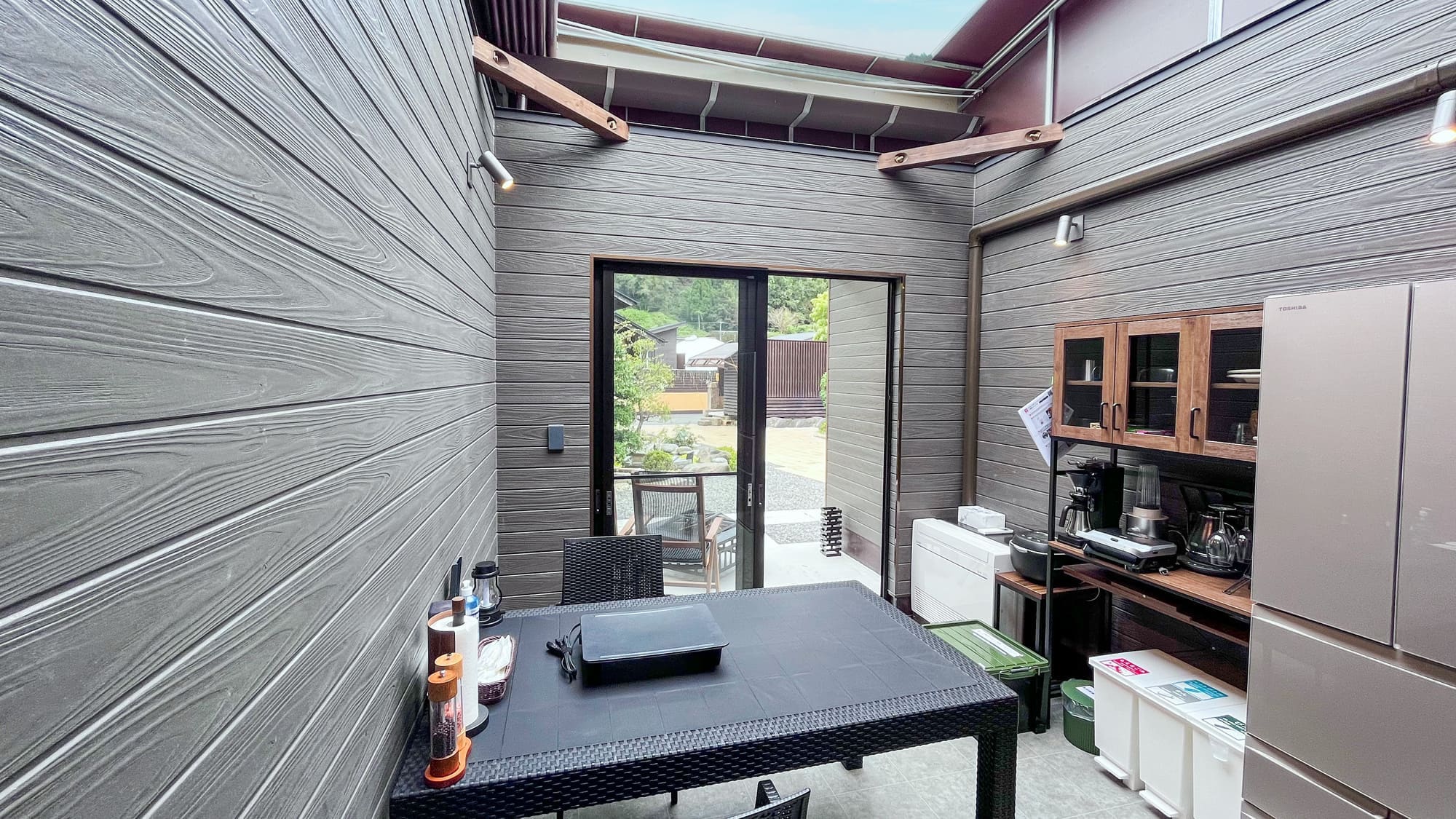 [Glamping penginapan sumber air panas] Dengan air panas alami dan sauna/pemandian air dingin