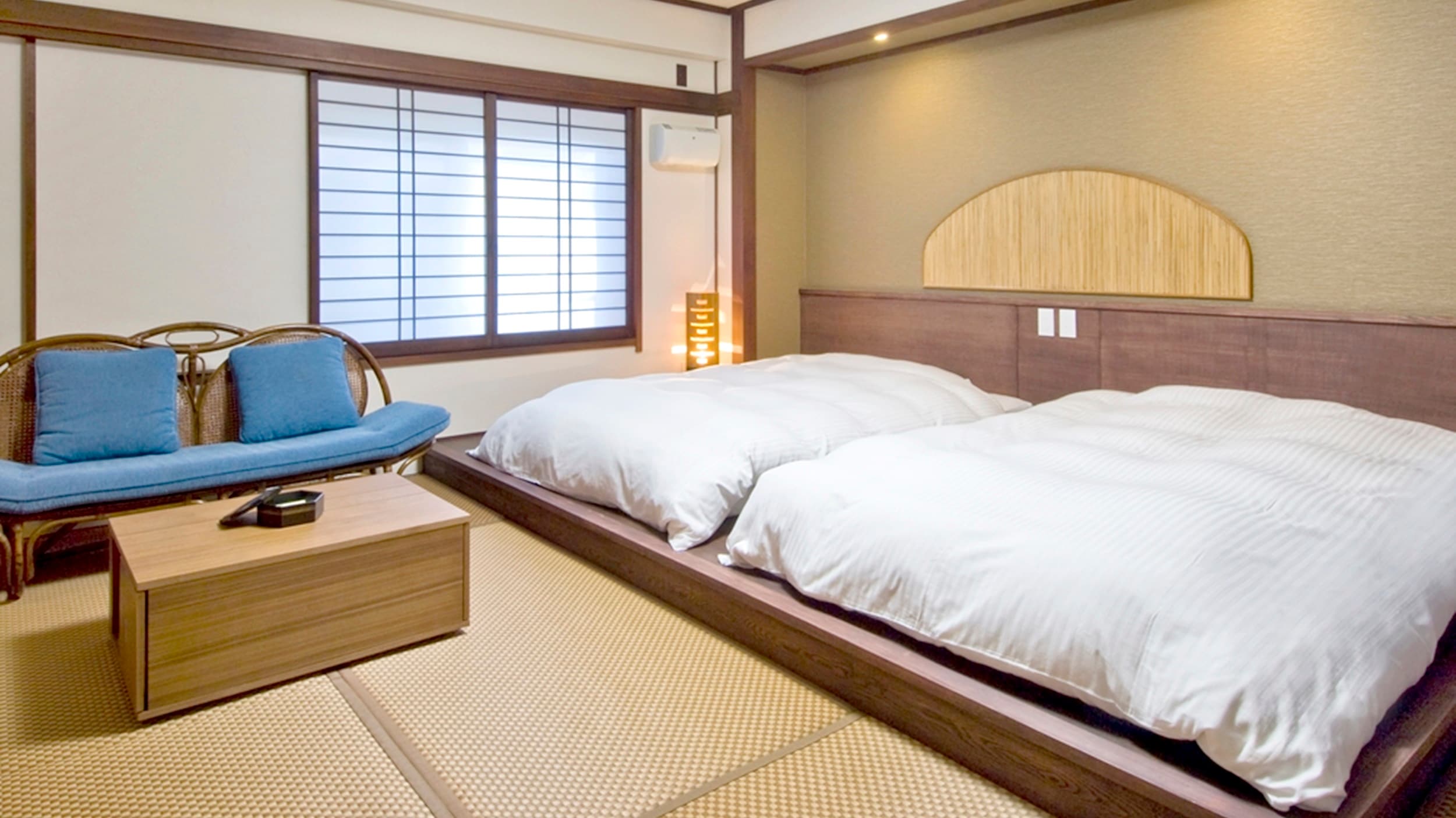 Japanese and Western room Joban low bed