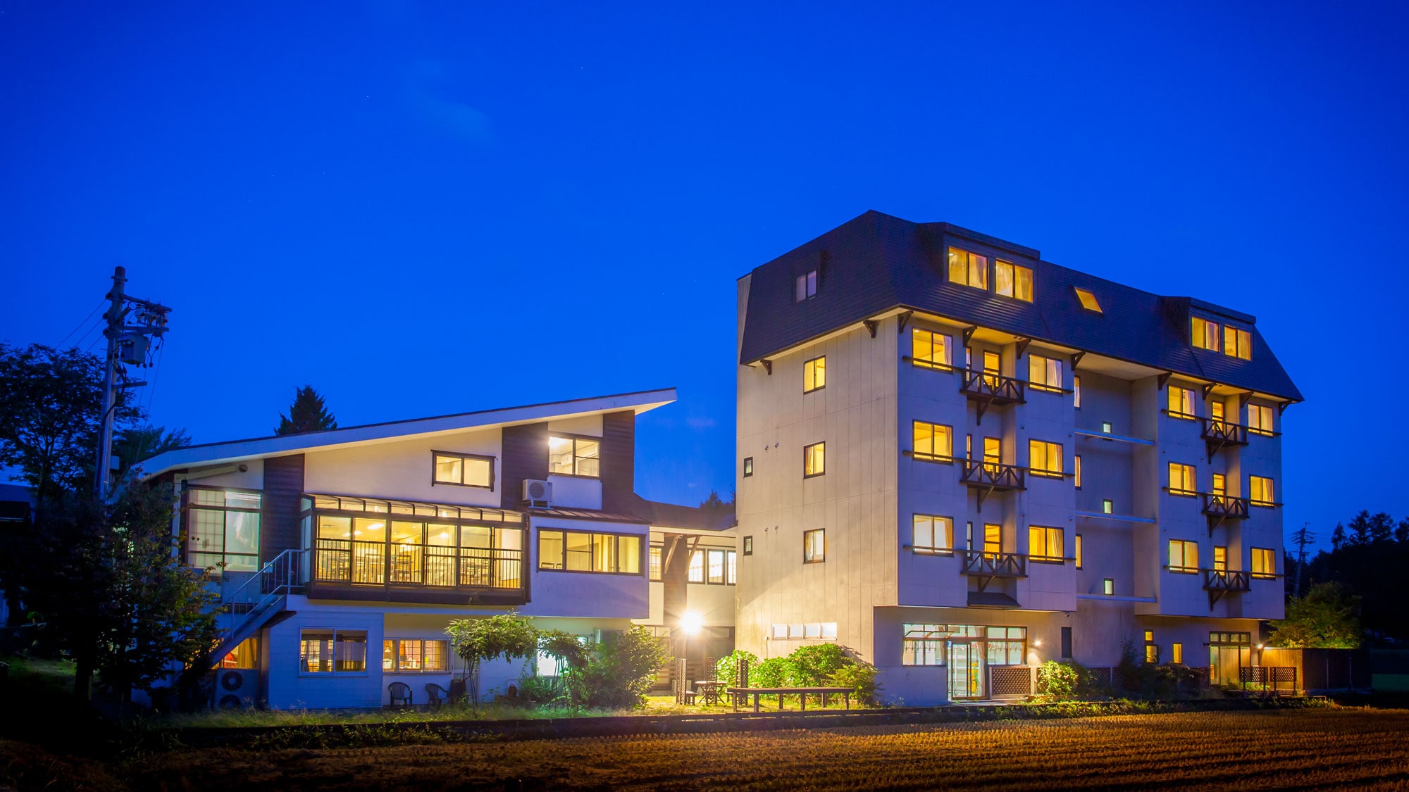 [外觀]“Schole Hakuba”，您可以近距離感受白馬的自然