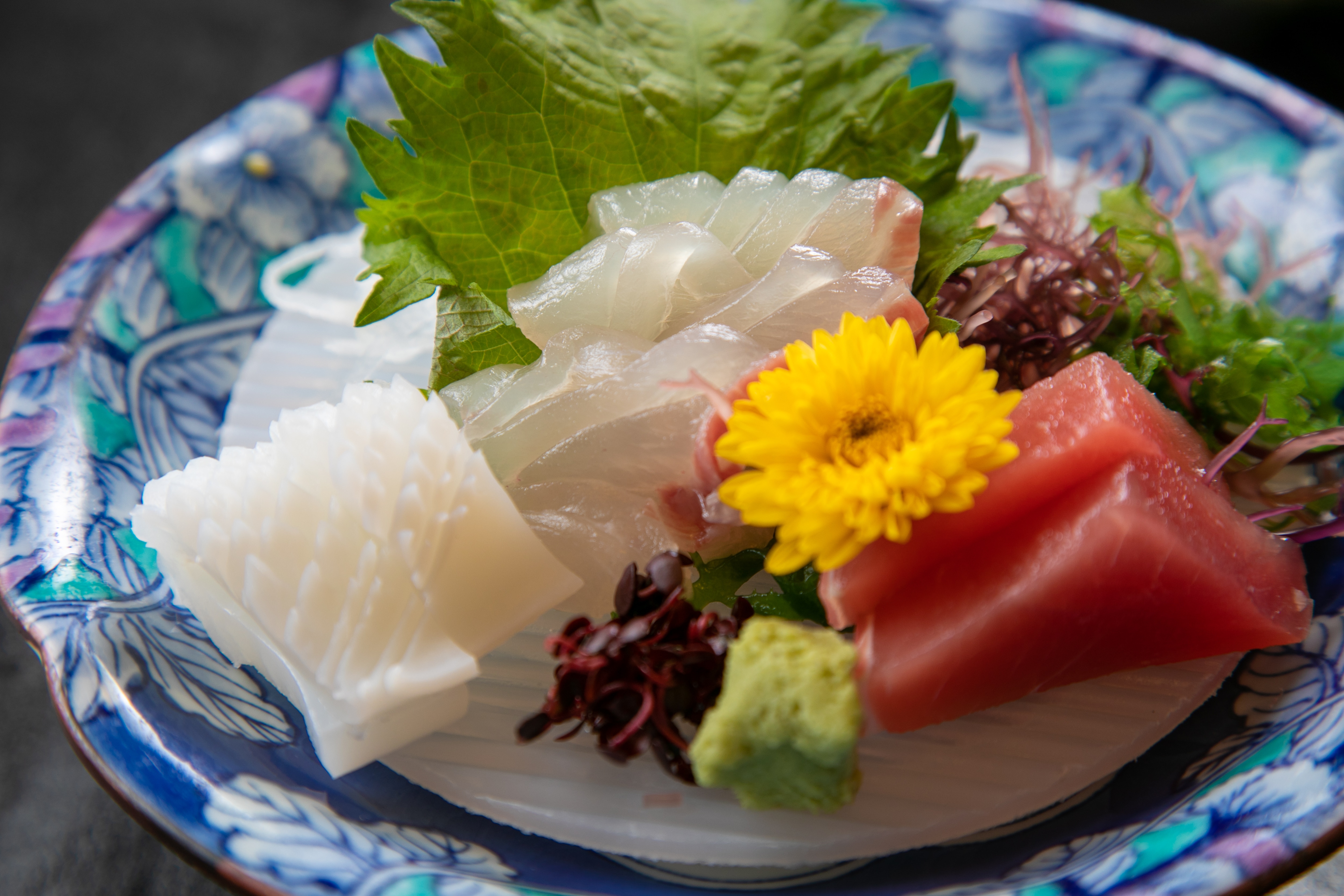 Dinner example: Enjoy dishes made with locally caught seafood.