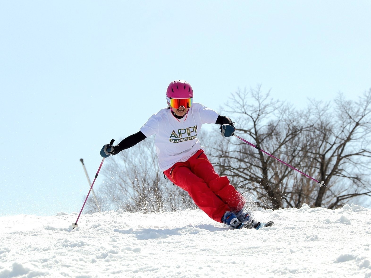 Spring skiing image