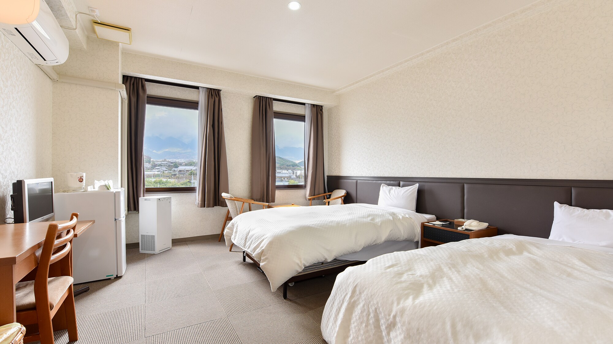 Example of a twin room (*Rooms cannot be specified)