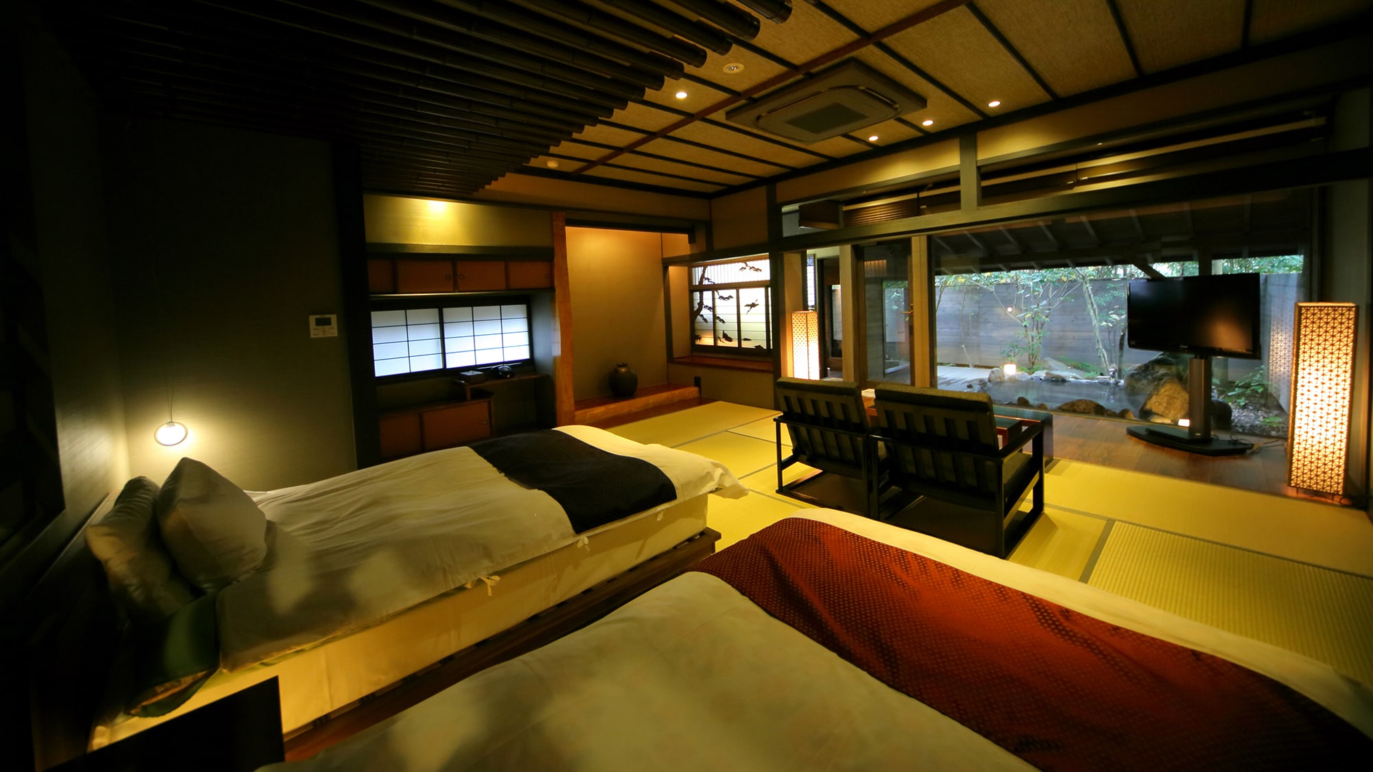 ◆ With open-air bath ◇ 12 tatami mats－102－ ◆ ≪Flowing from the source _ Open-air bath≫