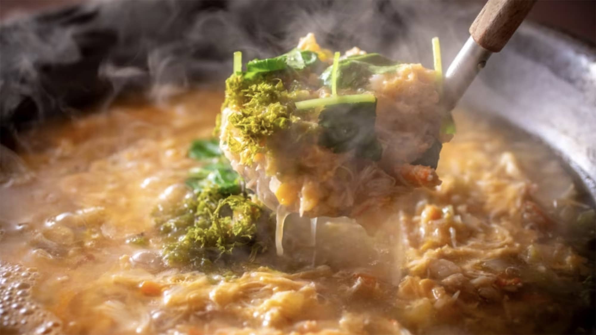 [Dinner, Winter] End the meal with crab porridge, full of the delicious flavor of crab [Example]