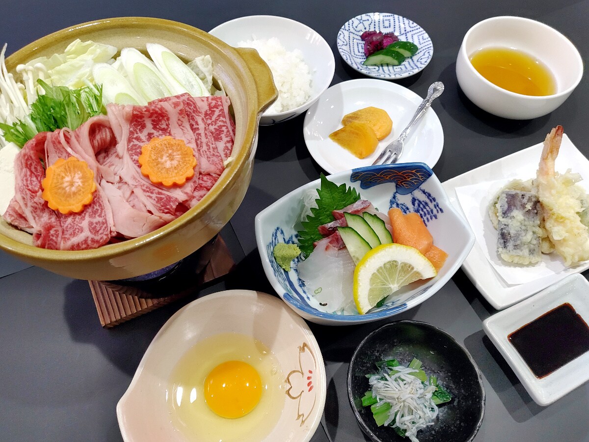 Sukiyaki dinner course